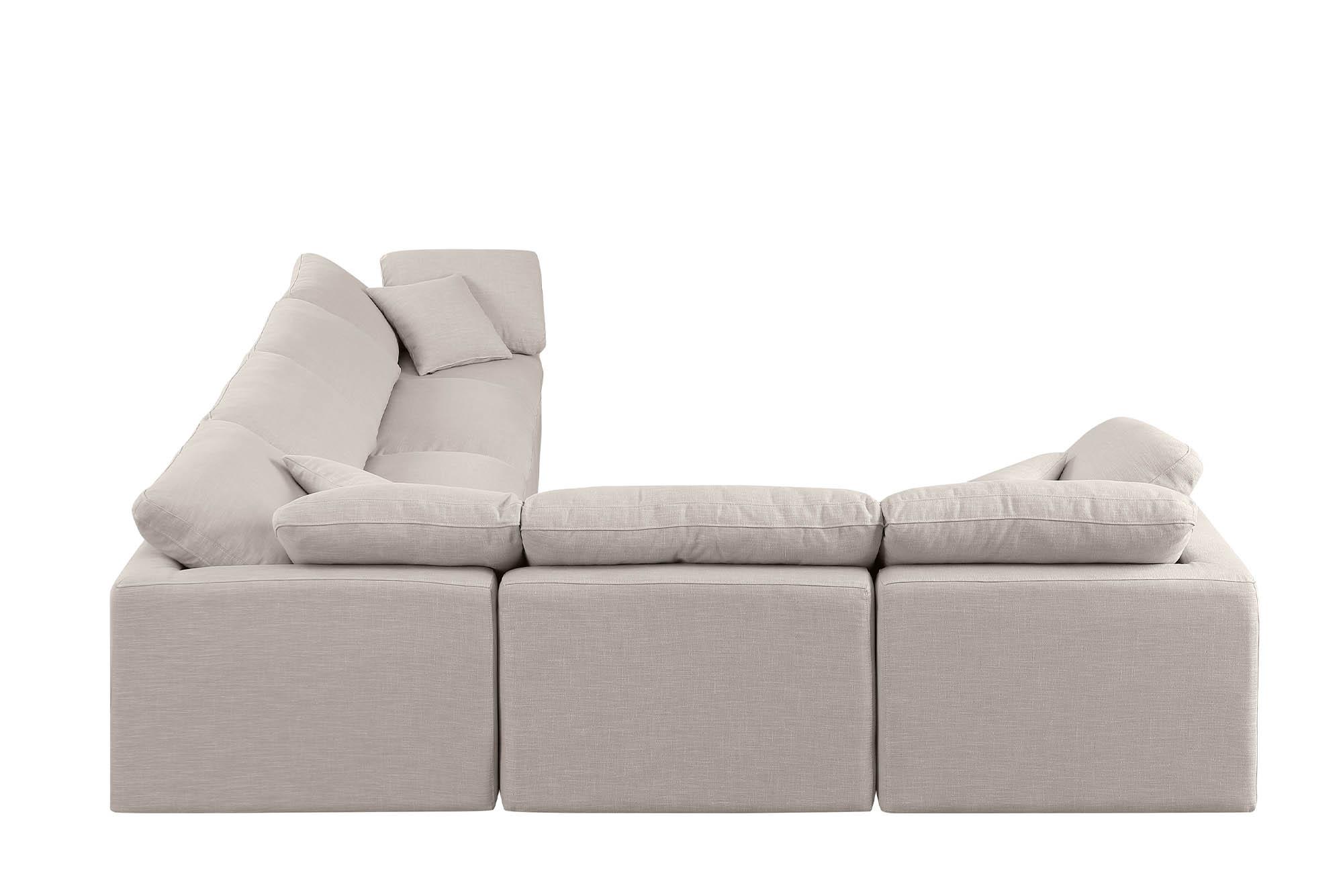 

        
Meridian Furniture INDULGE 141Beige-Sec6A Modular Sectional Beige Linen 094308314631
