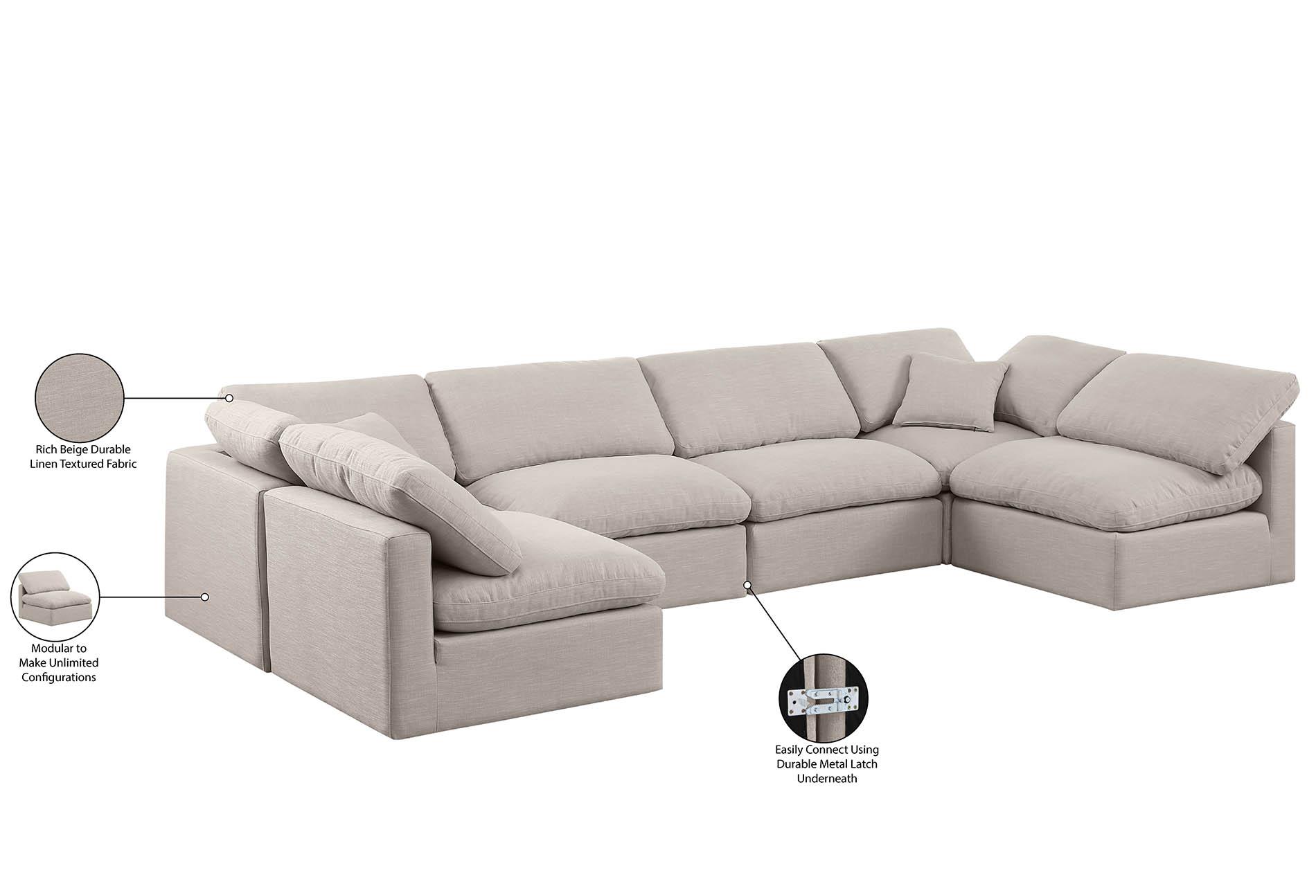 

    
Meridian Furniture INDULGE 141Beige-Sec6D Modular Sectional Beige 141Beige-Sec6D
