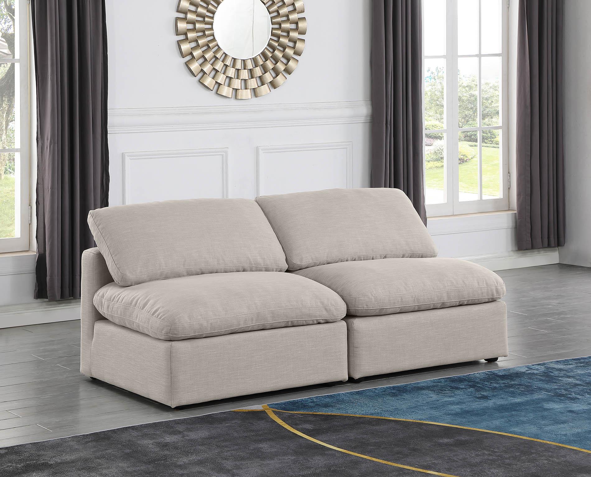 

    
Beige Linen Fabric Modular Sofa INDULGE 141Beige-S2 Meridian Contemporary
