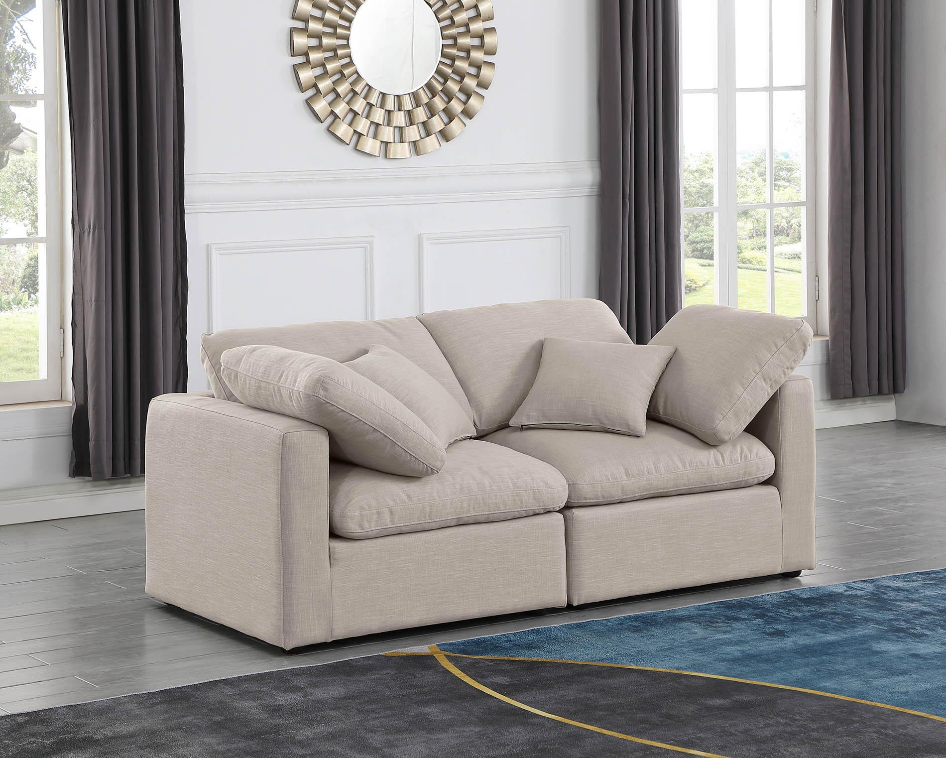 

    
Beige Linen Fabric Modular Sofa INDULGE 141Beige-S70 Meridian Contemporary
