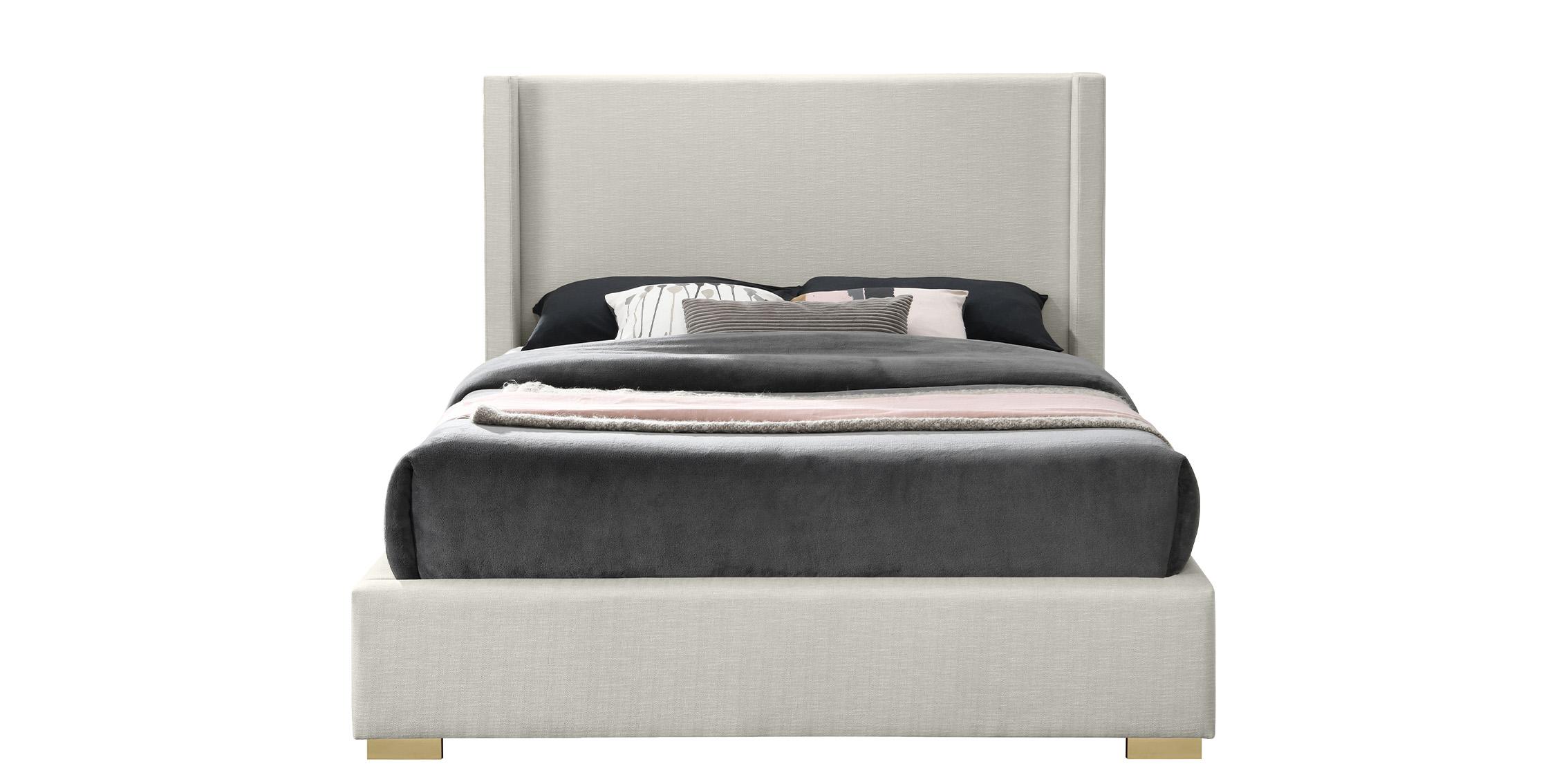 

        
Meridian Furniture ROYCE RoyceBeige-K Platform Bed Beige Linen 094308262611
