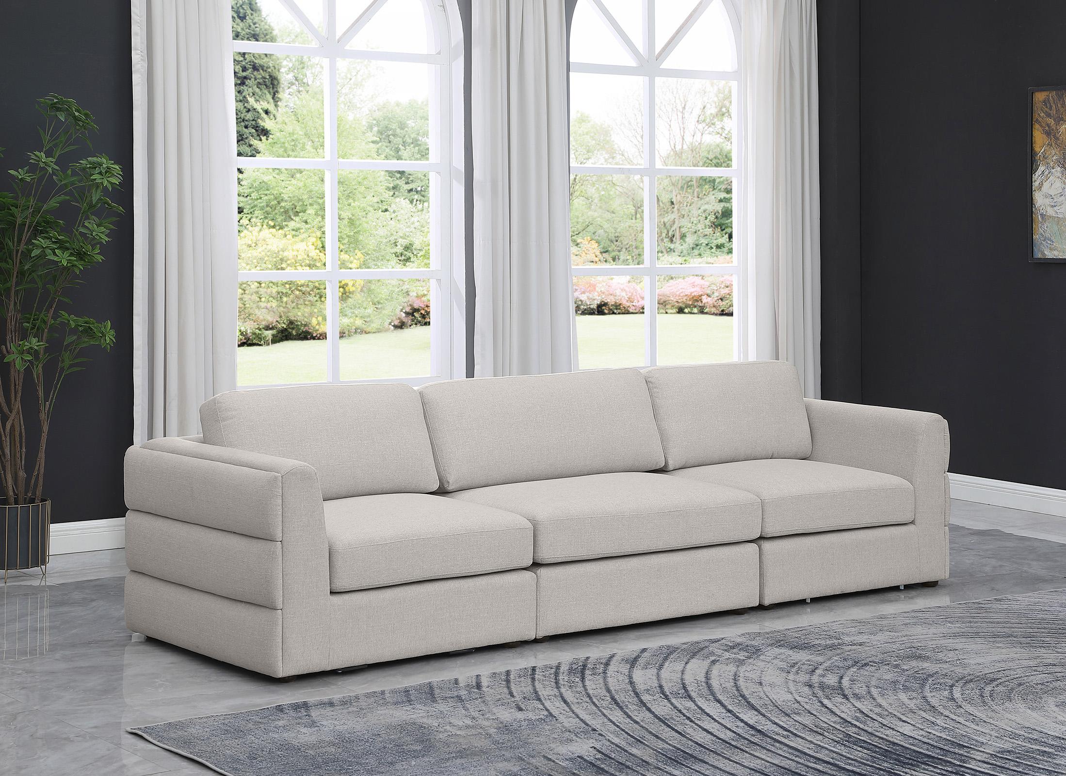 

    
Beige Linen Polyester Modular Sofa BECKHAM 681Beige-S114A Meridian Modern
