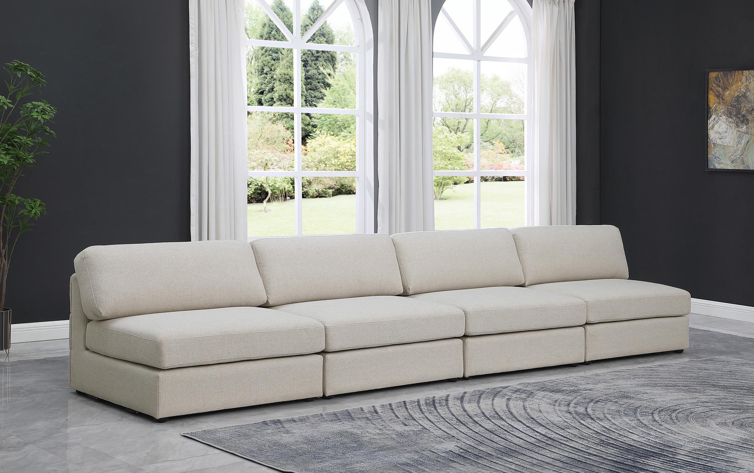 

    
Beige Linen Polyester Modular Sofa BECKHAM 681Beige-S152B Meridian Modern

