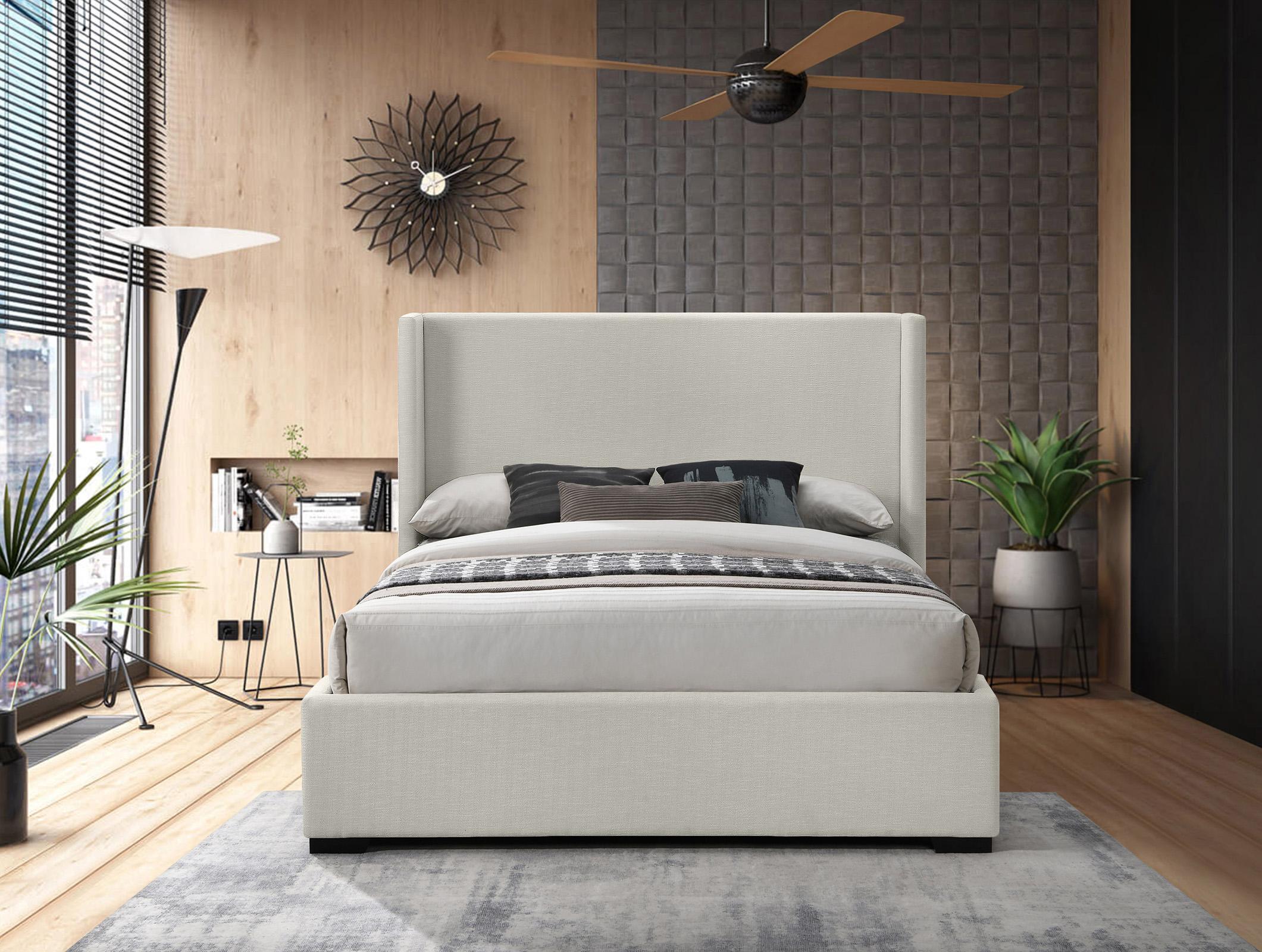 

        
Meridian Furniture OXFORD OxfordBeige-Q Platform Bed Beige Linen 094308262482
