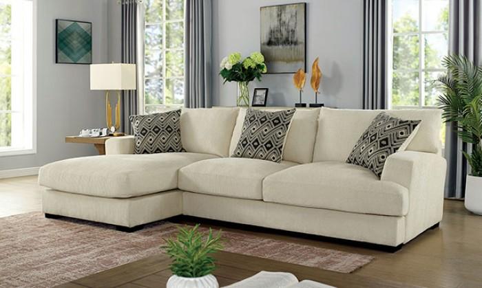 

    
Contemporary Beige Chenille L-Shaped Sectional Furniture of America CM6587BG-SECT-L Kaylee
