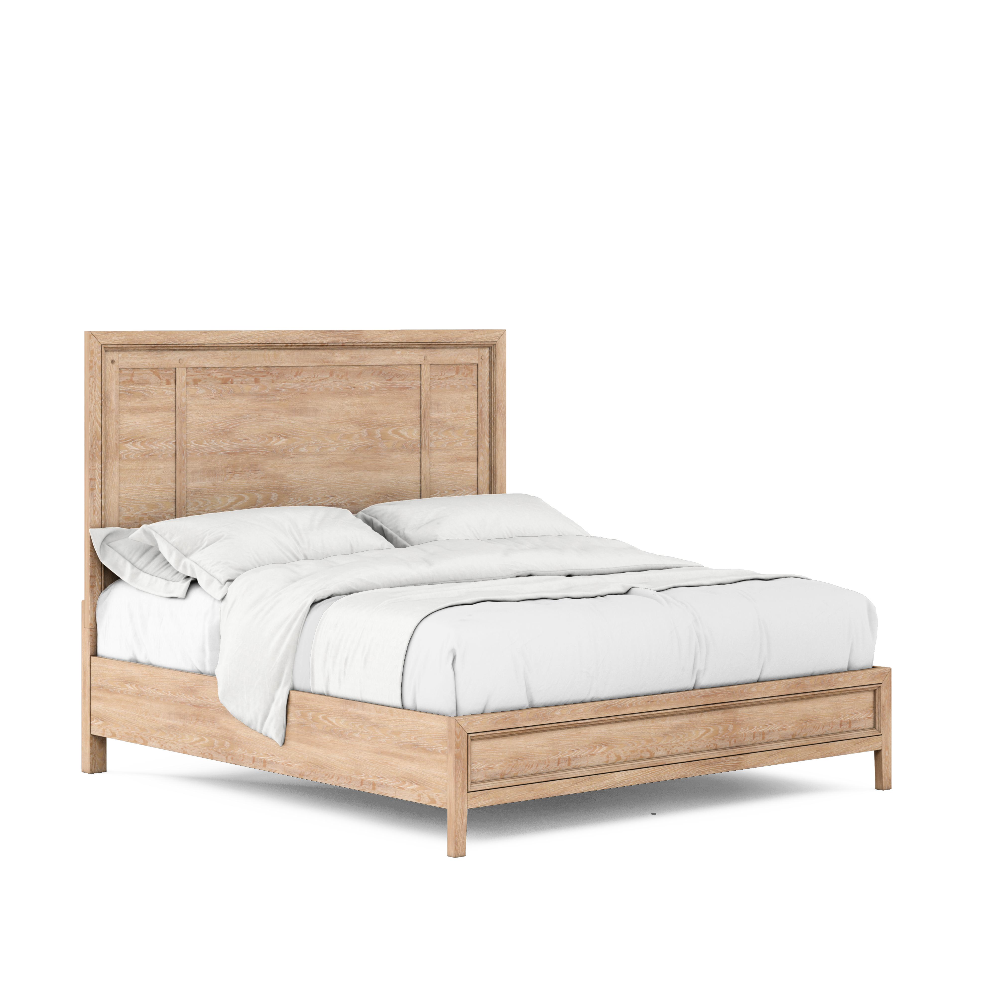 

    
Beige Oak Wood King Size Panel Bed by A.R.T. Furniture Post
