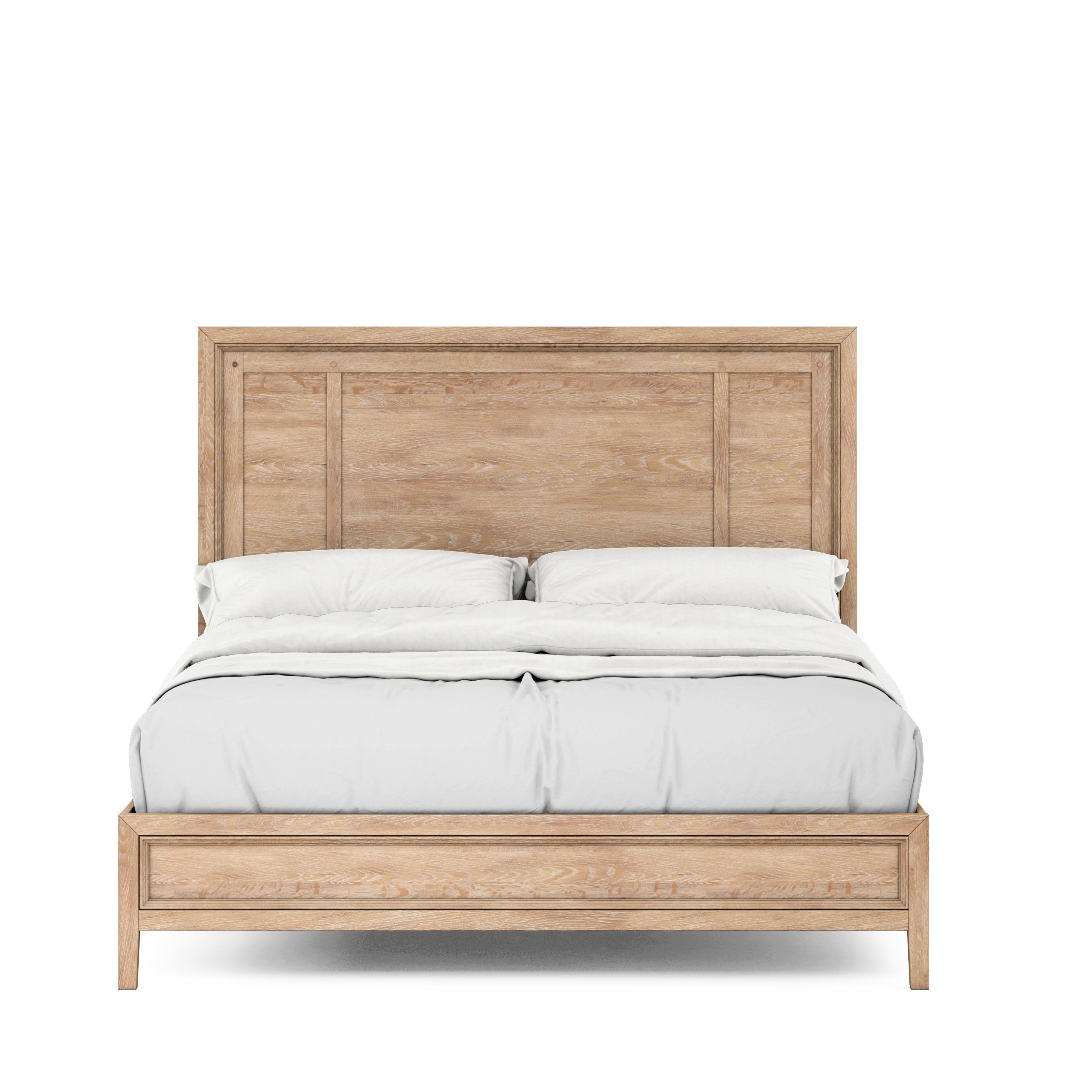 

    
Beige Oak Wood King Size Panel Bed by A.R.T. Furniture Post
