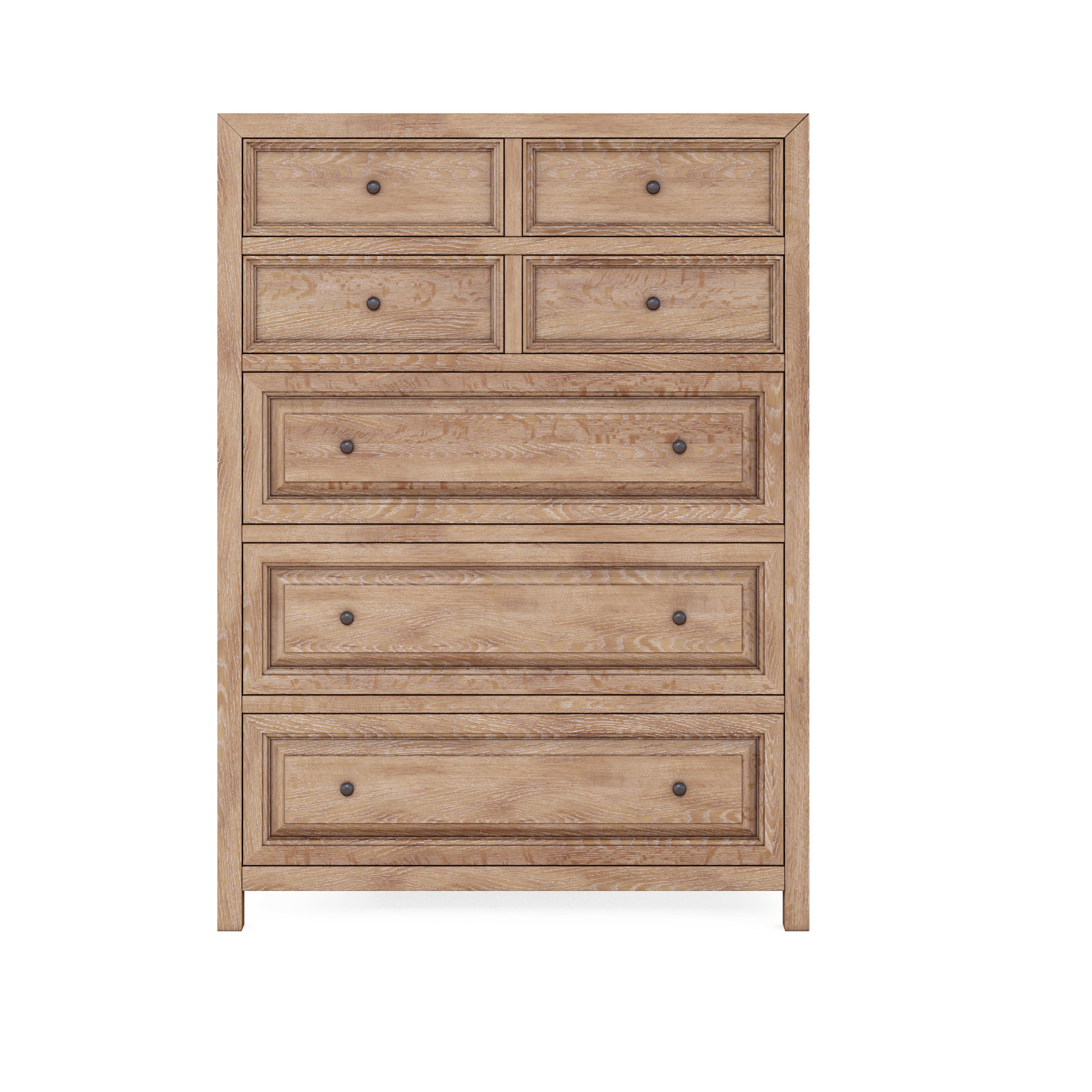 

    
 Shop  Beige Oak Wood Queen Size Panel Bedroom Set 6Pcs by A.R.T. Furniture Post
