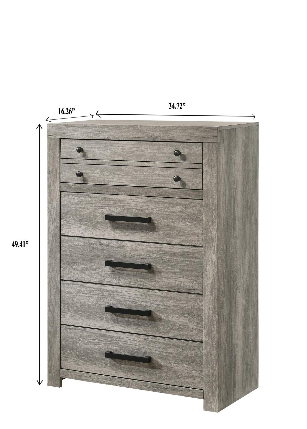 

    
 Order  Beige Panel Bedroom Set by Crown Mark Tundra B5520-K-Bed-6pcs
