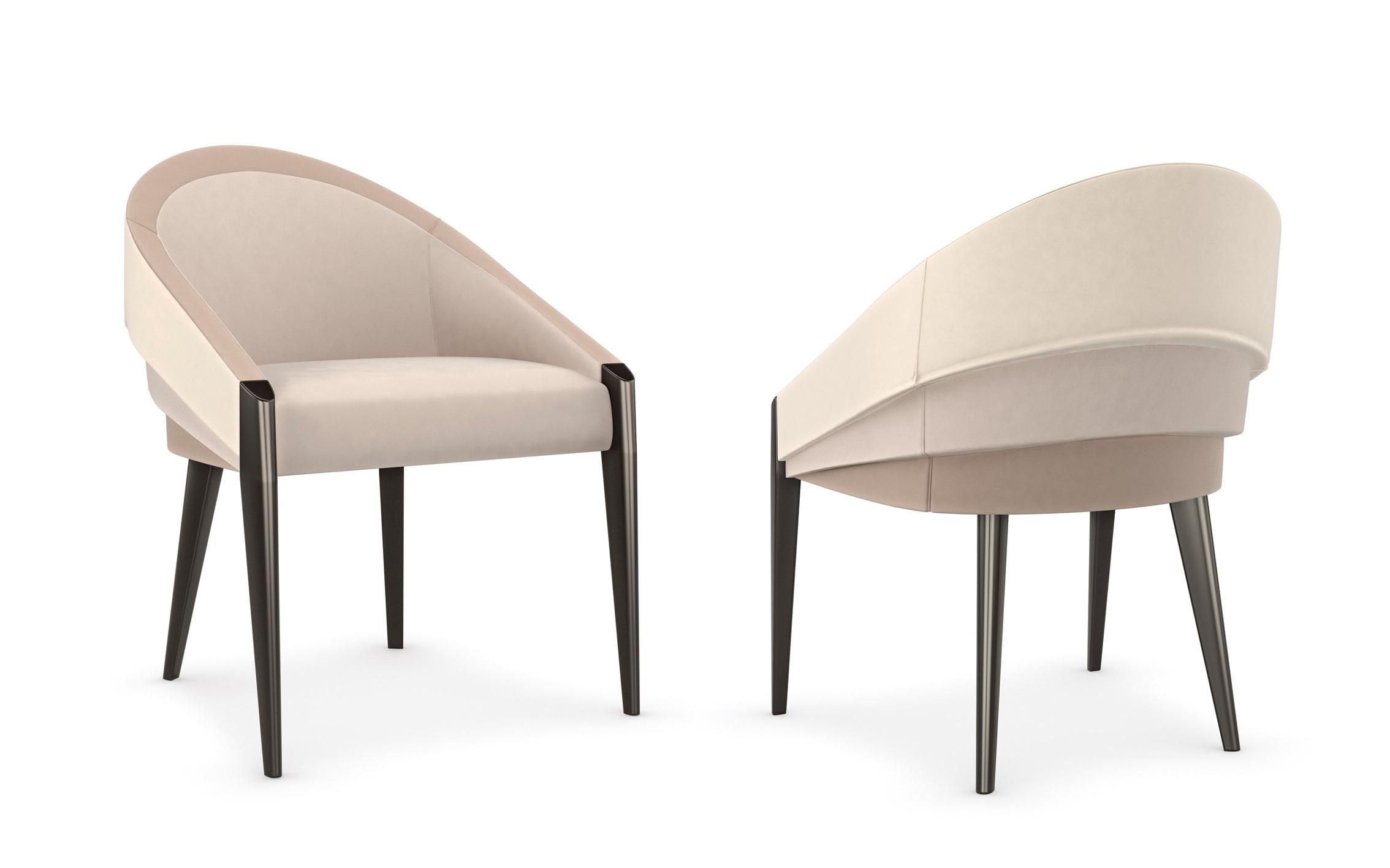 

    
Beige Plush Velvet Designed Accent Chair Set 2Pcs ON ALL LEVELS  by Caracole
