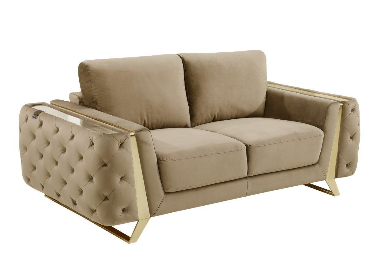 

                    
Global United 1051 Sofa Loveseat and Chair Set Beige Fabric Purchase 
