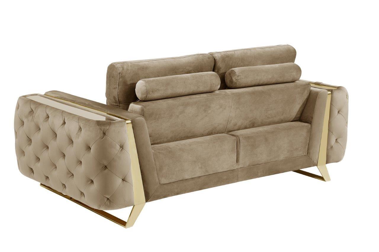 

    
 Shop  BEIGE Premium Fabric Sofa Set 3Pcs Contemporary 1051 Global United
