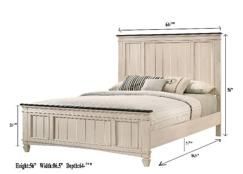 

    
Beige Queen Size Panel Bed by Crown Mark Sawyer B9100-Q-Bed

