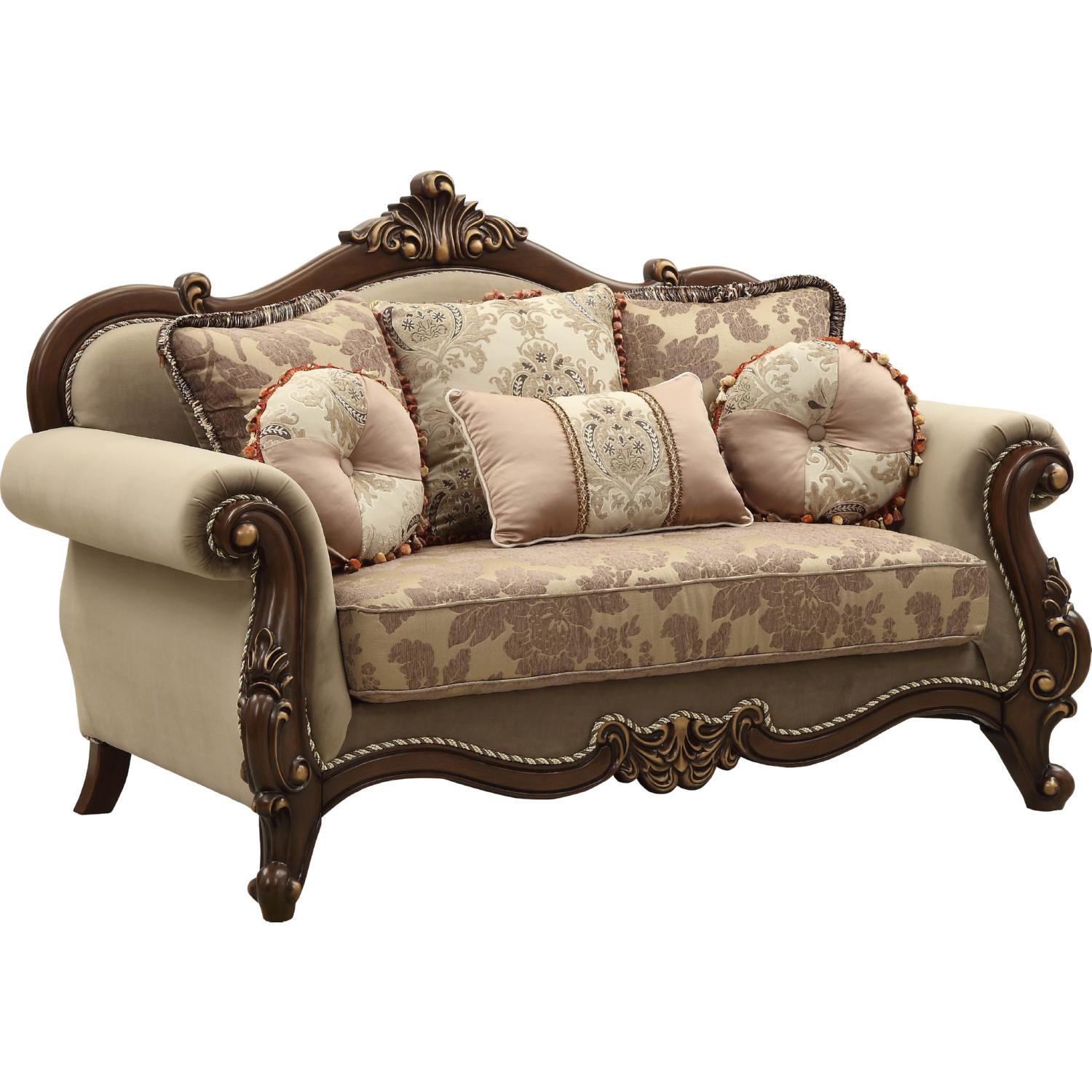 

    
Acme Furniture Mehadi 50690 Sofa Set Walnut/Tan/Beige 50690-Set-2-Mehadi

