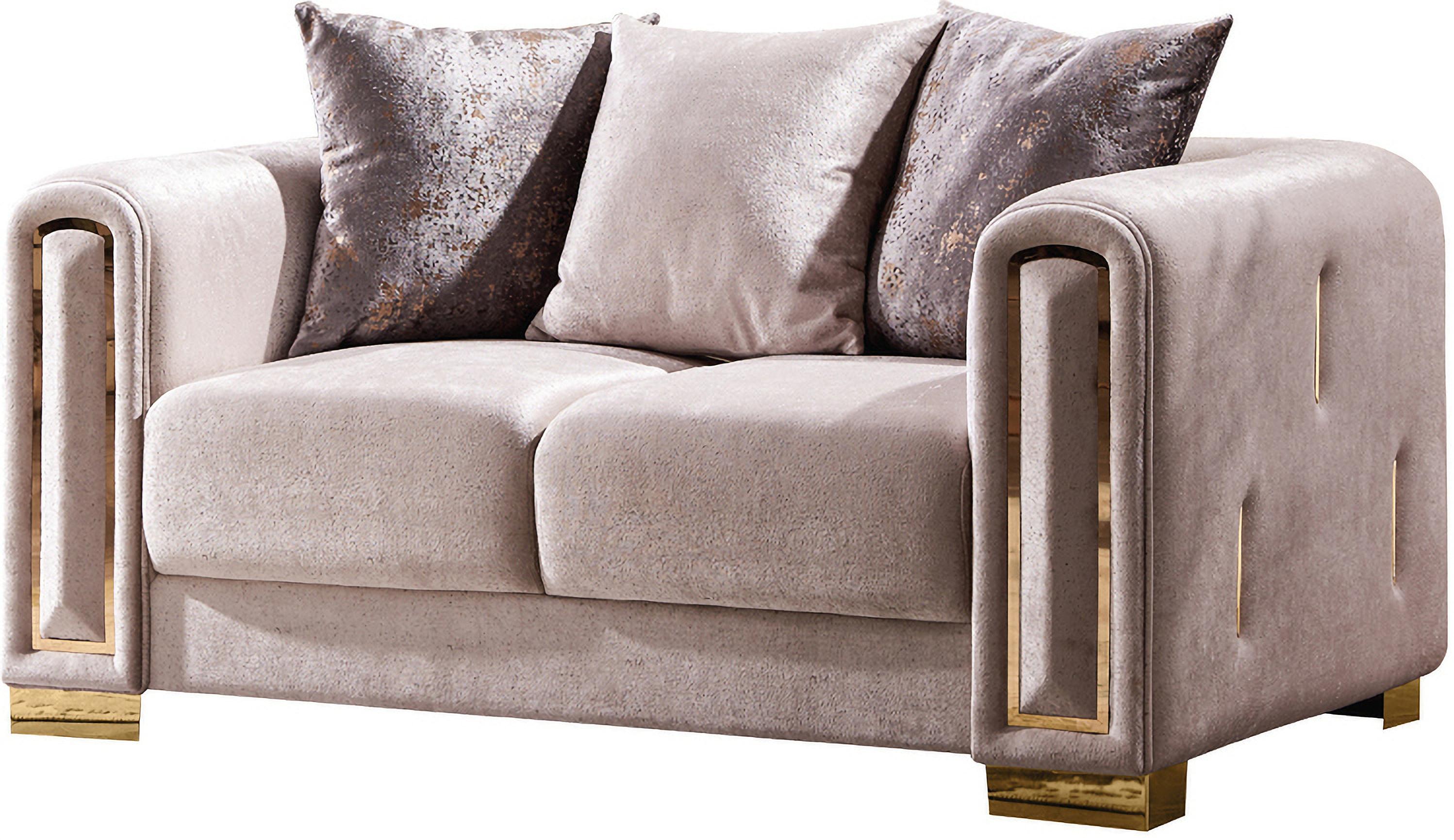 

        
601955550611Beige Thick Velvet Fabric 2Pc Living Room Set Impreza Galaxy Home Modern
