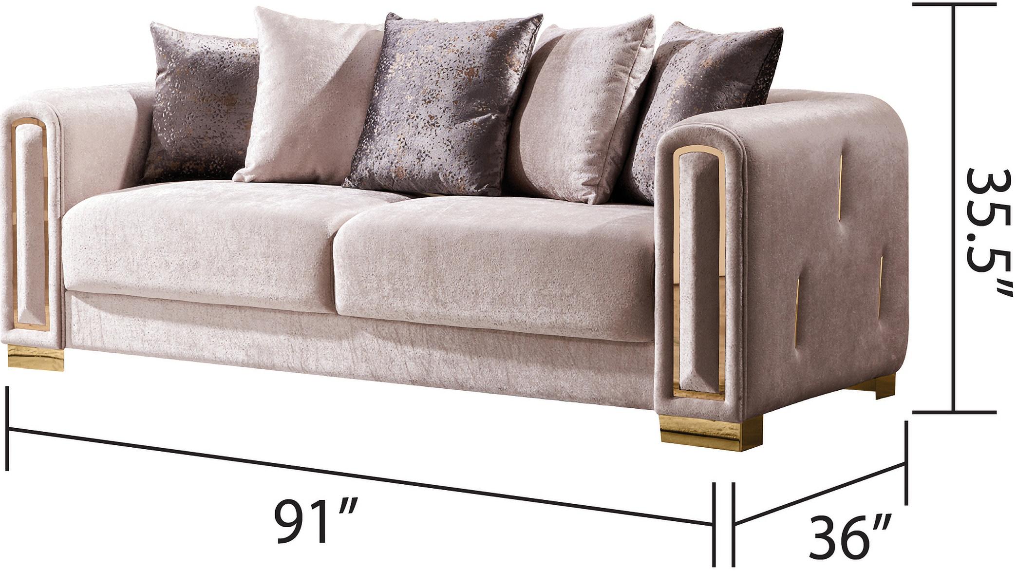 

    
Impreza-Beige-S Galaxy Home Furniture Sofa
