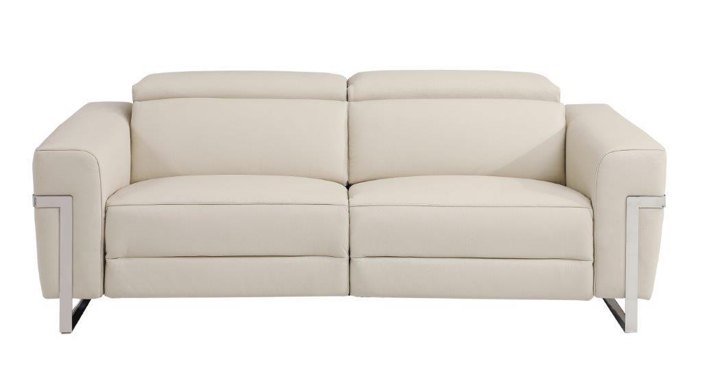 

    
Beige Top Grain Italian Leather Power Reclining Loveseat Contemporary 990 Global United
