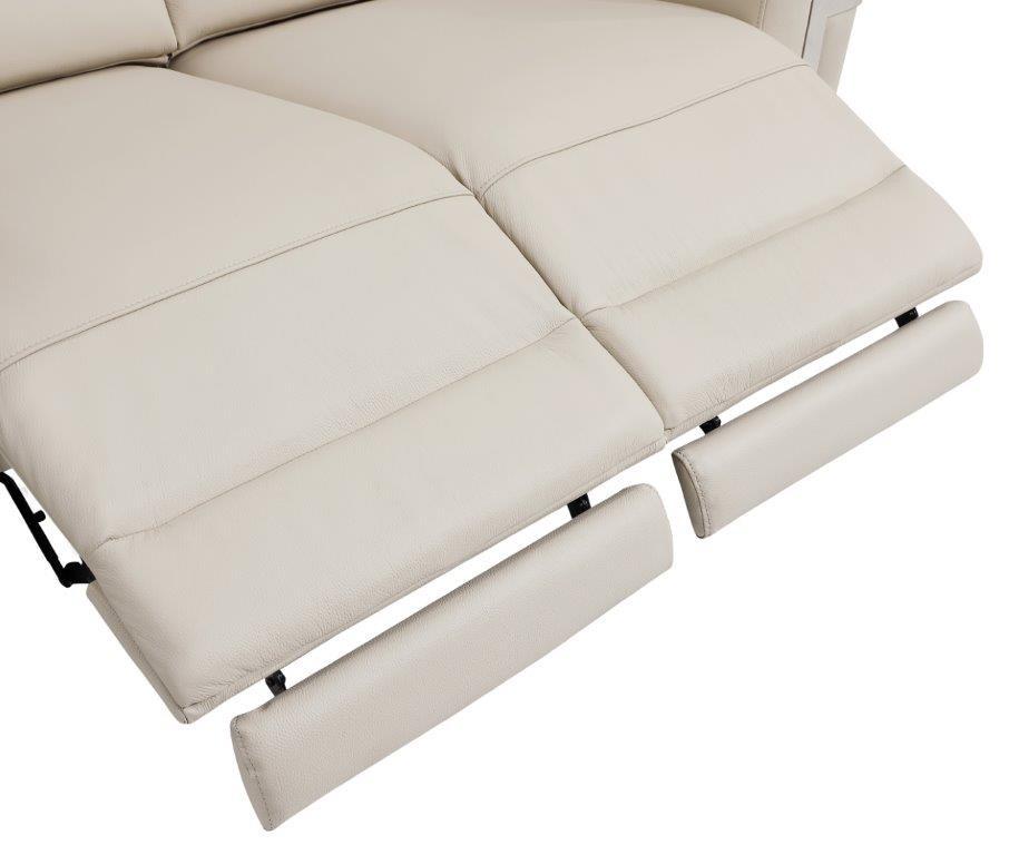 

    
 Order  Beige Top Grain Italian Leather Power Reclining Loveseat Contemporary 990 Global United
