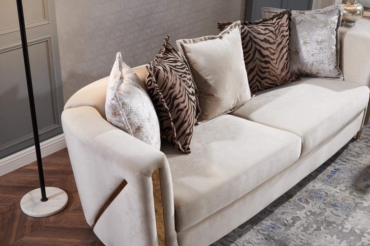 

    
Chanelle-Beige-2PC Galaxy Home Furniture Sofa Set
