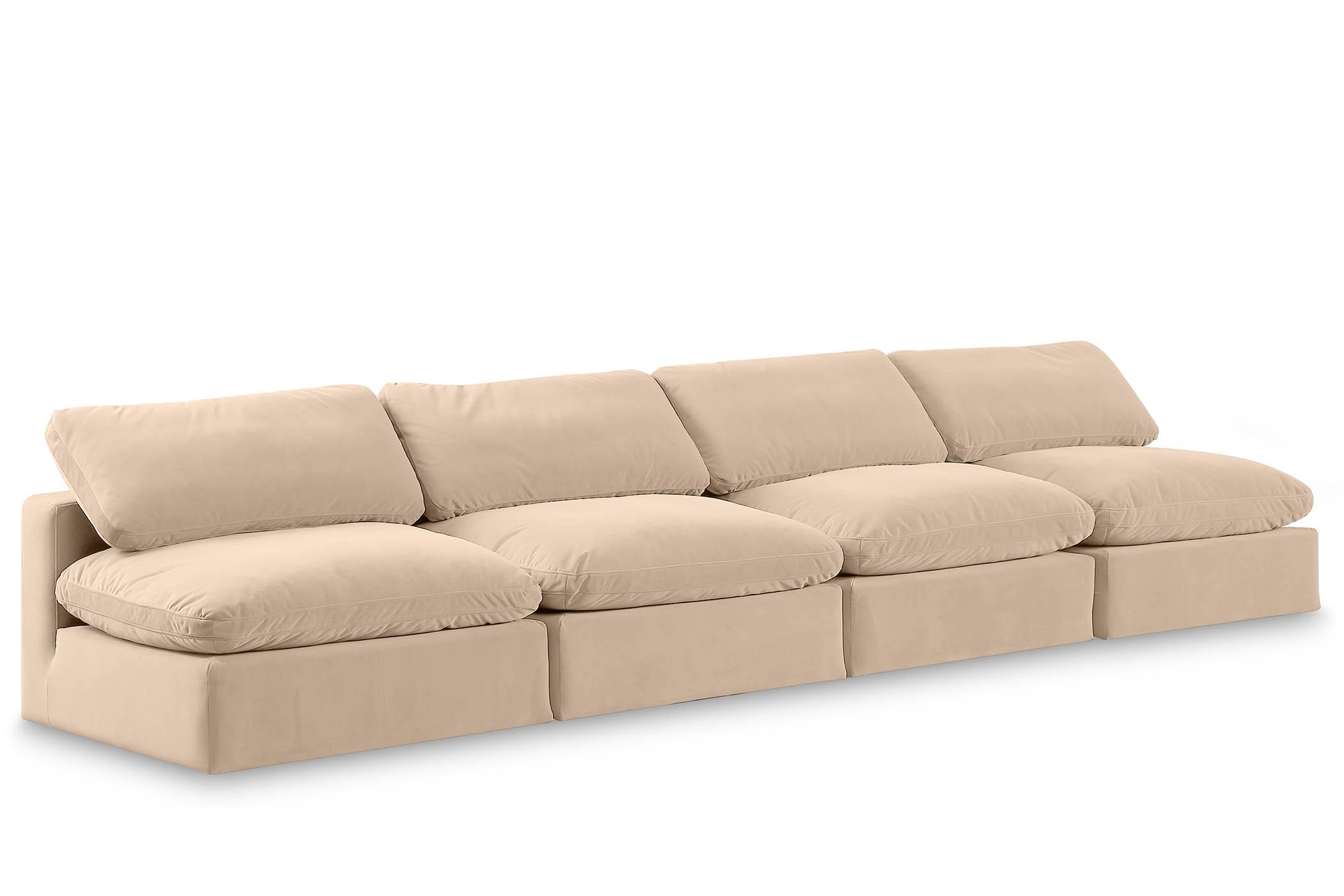 

    
Beige Velvet Modular Sofa COMFY 189Beige-S156 Meridian Contemporary Modern
