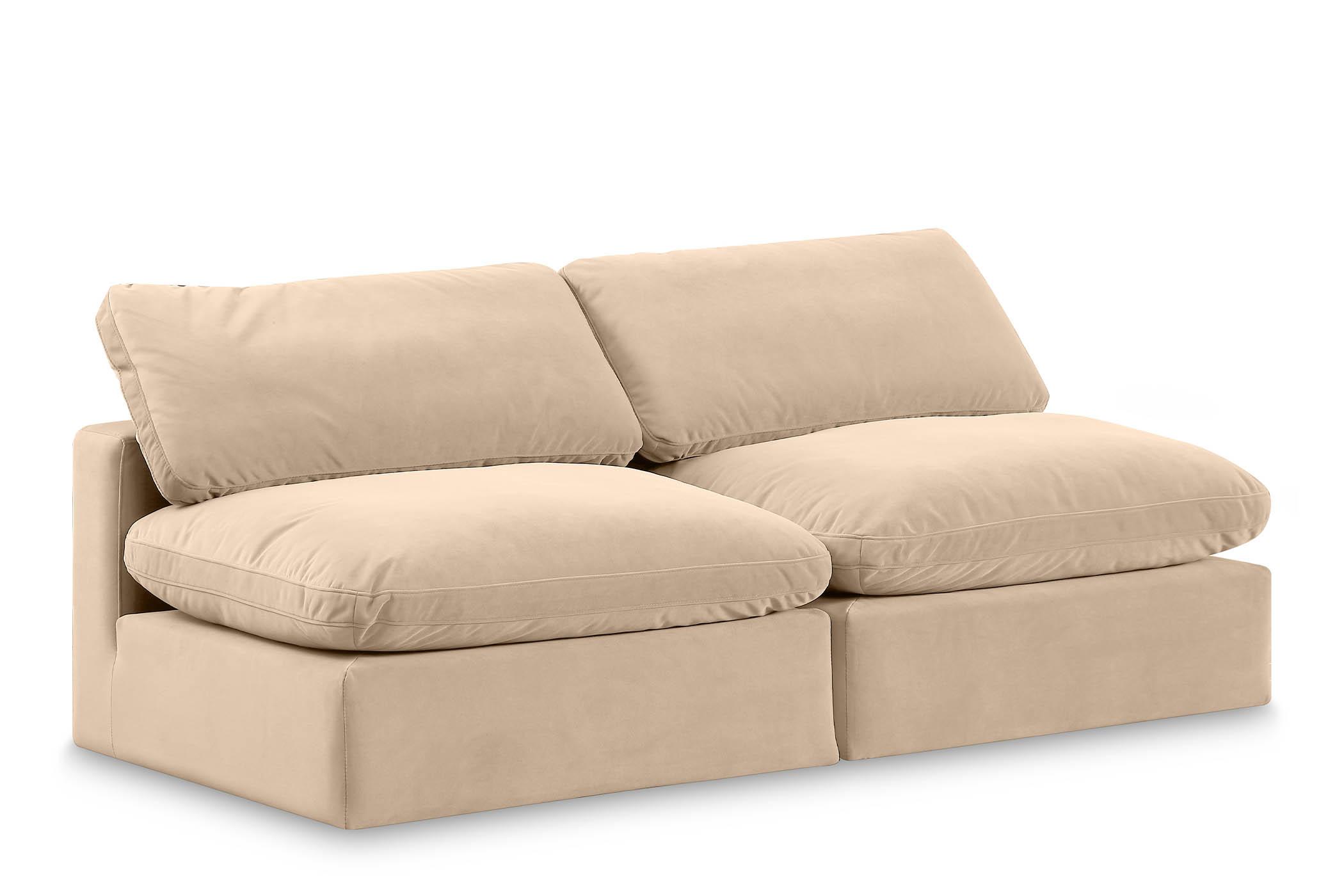 

    
Beige Velvet Modular Sofa COMFY 189Beige-S78 Meridian Contemporary Modern
