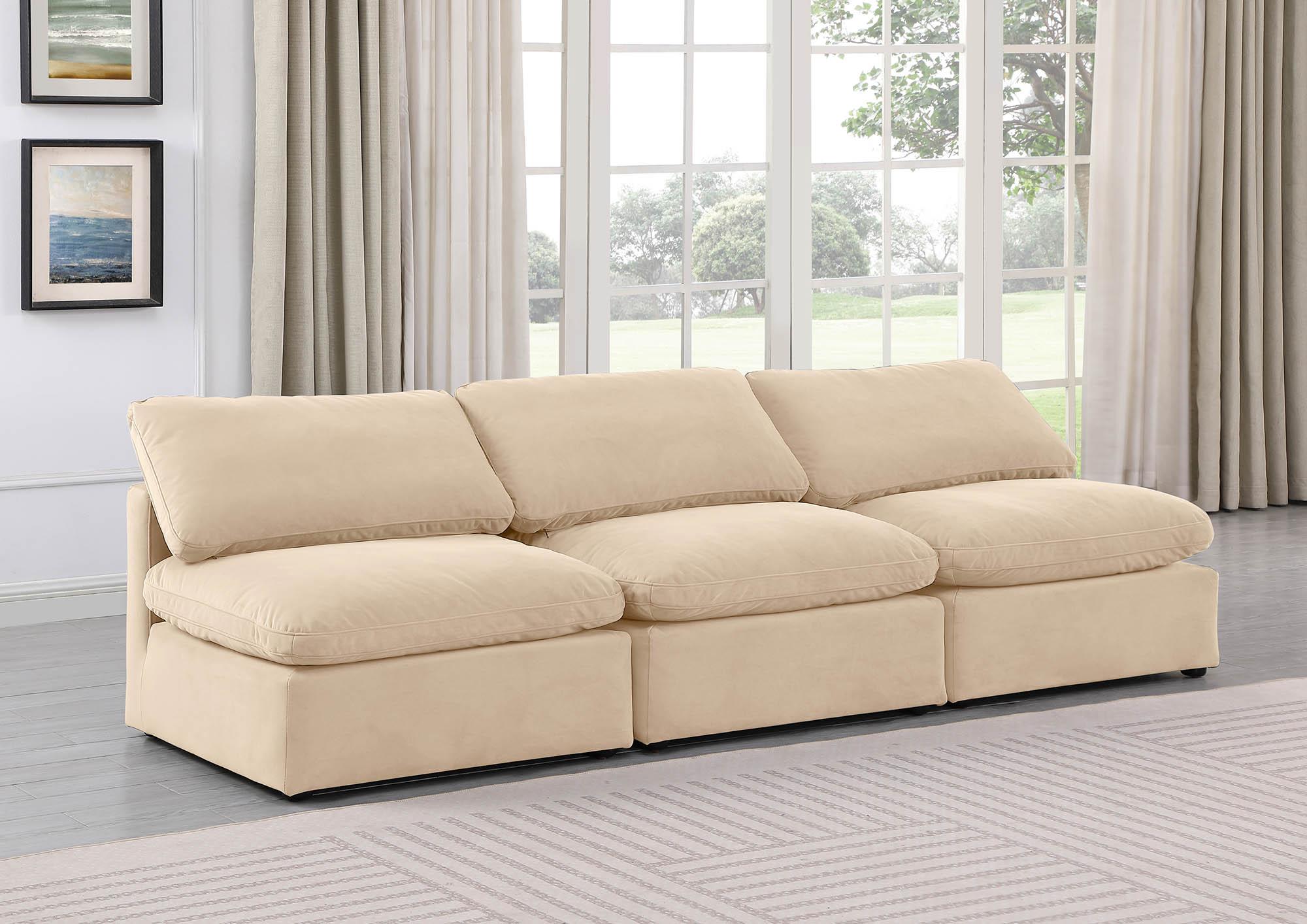 

    
Beige Velvet Modular Sofa INDULGE 147Beige-S3 Meridian Contemporary Modern
