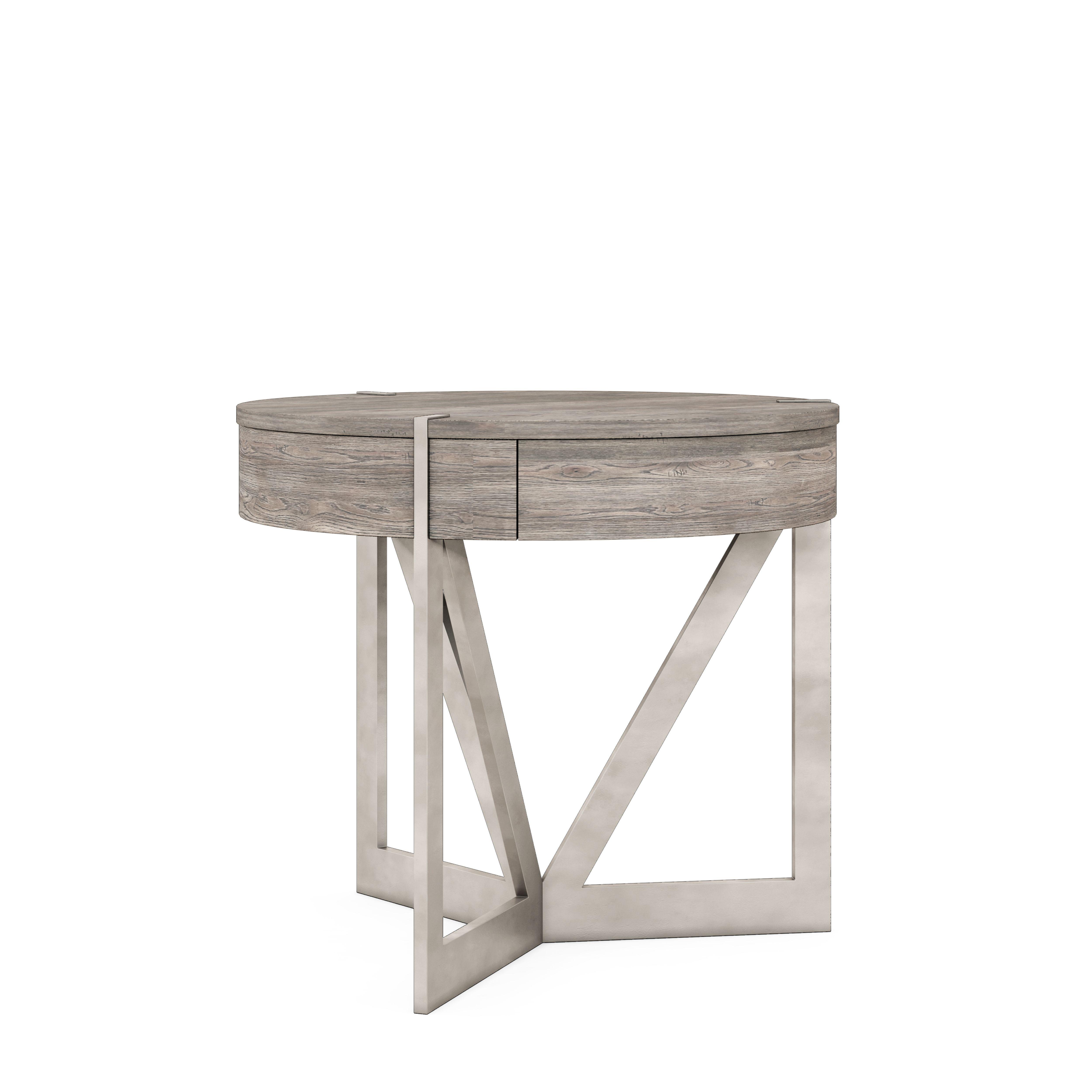 Contemporary End Table Sojourn 316364-2311 in Beige 