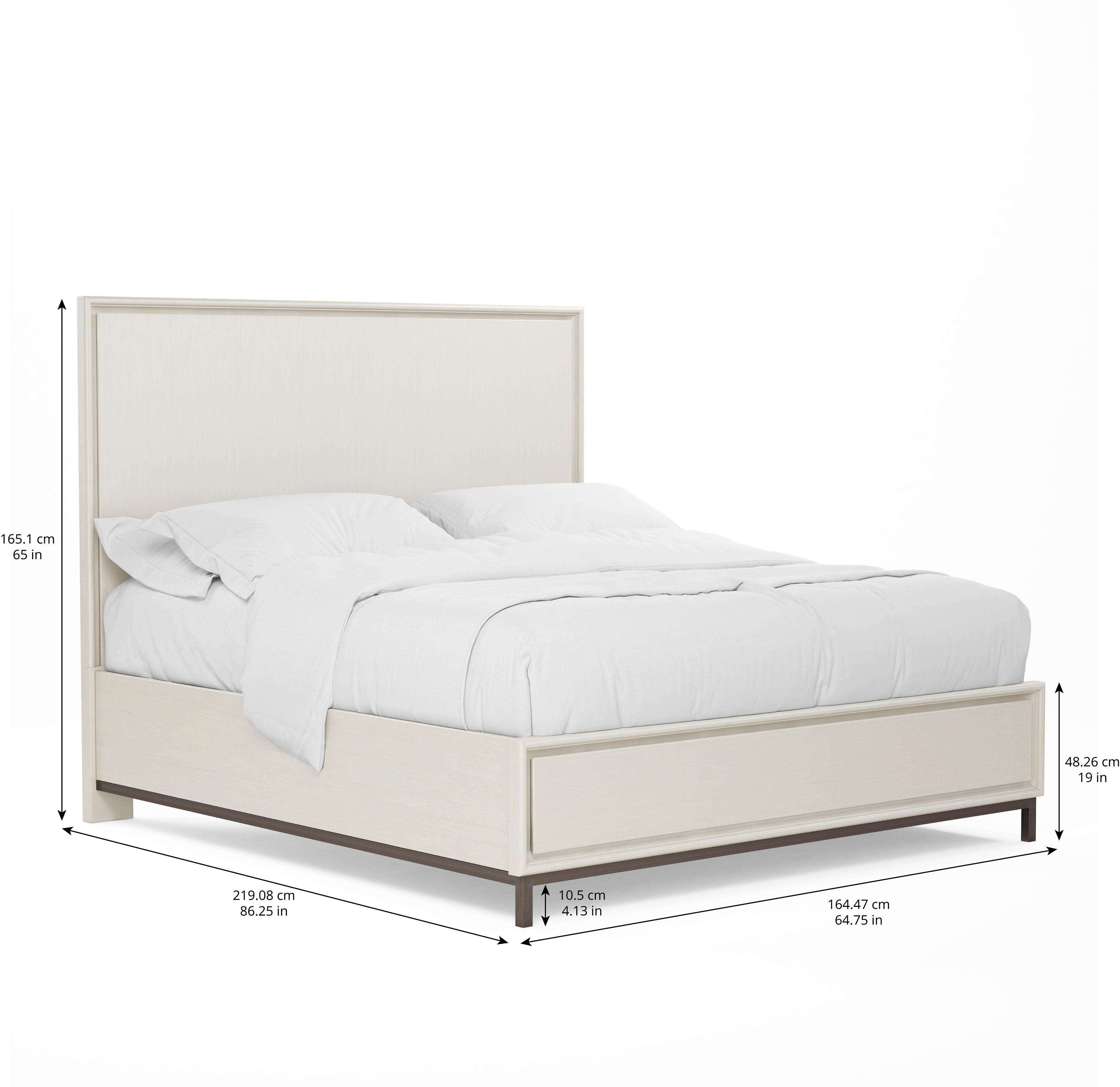 

    
Beige Wood Queen Size Panel Bed by A.R.T. Furniture Blanc
