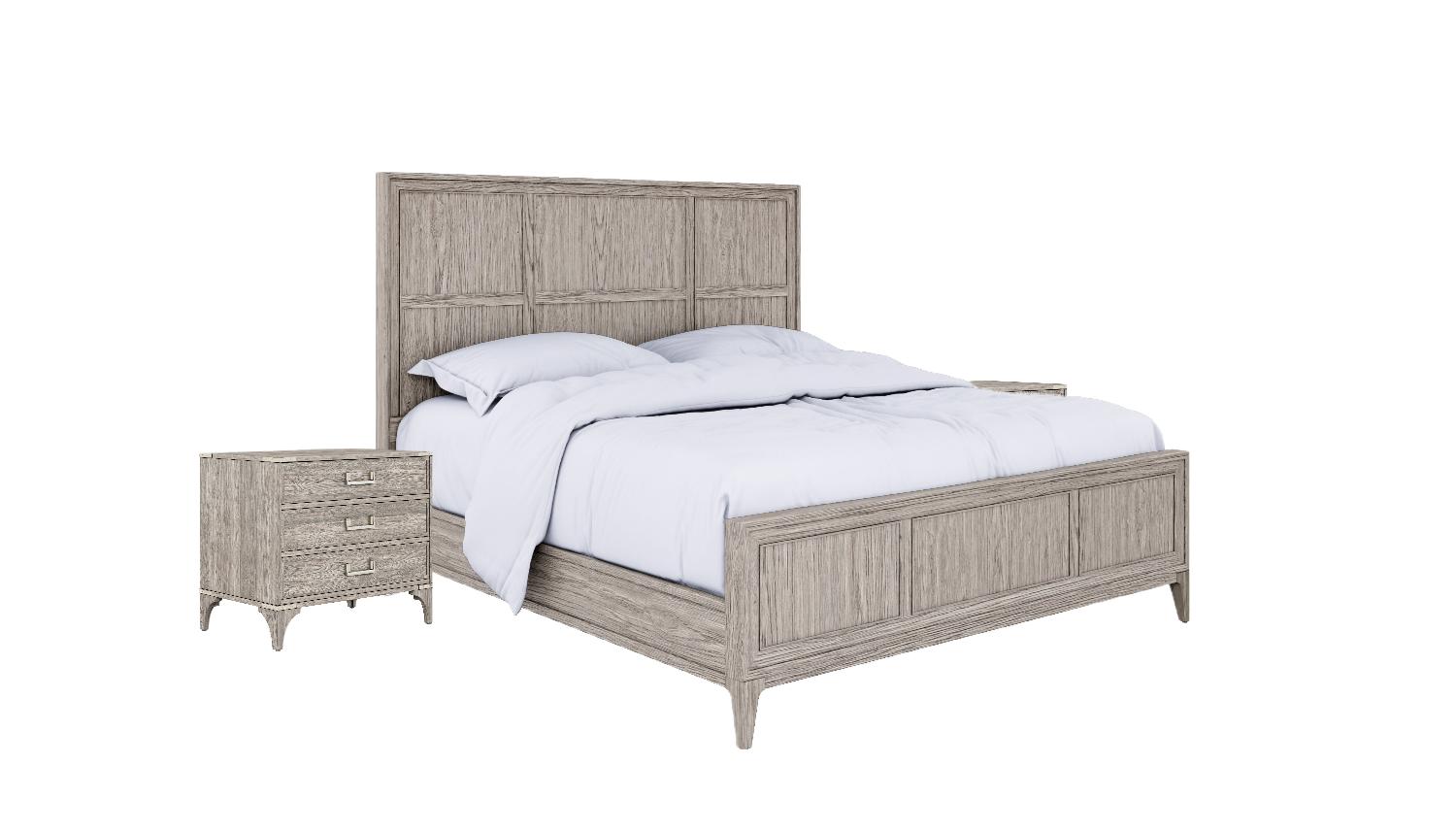 

    
Beige Wood Queen Panel Bedroom Set 3Pcs by A.R.T. Furniture Sojourn
