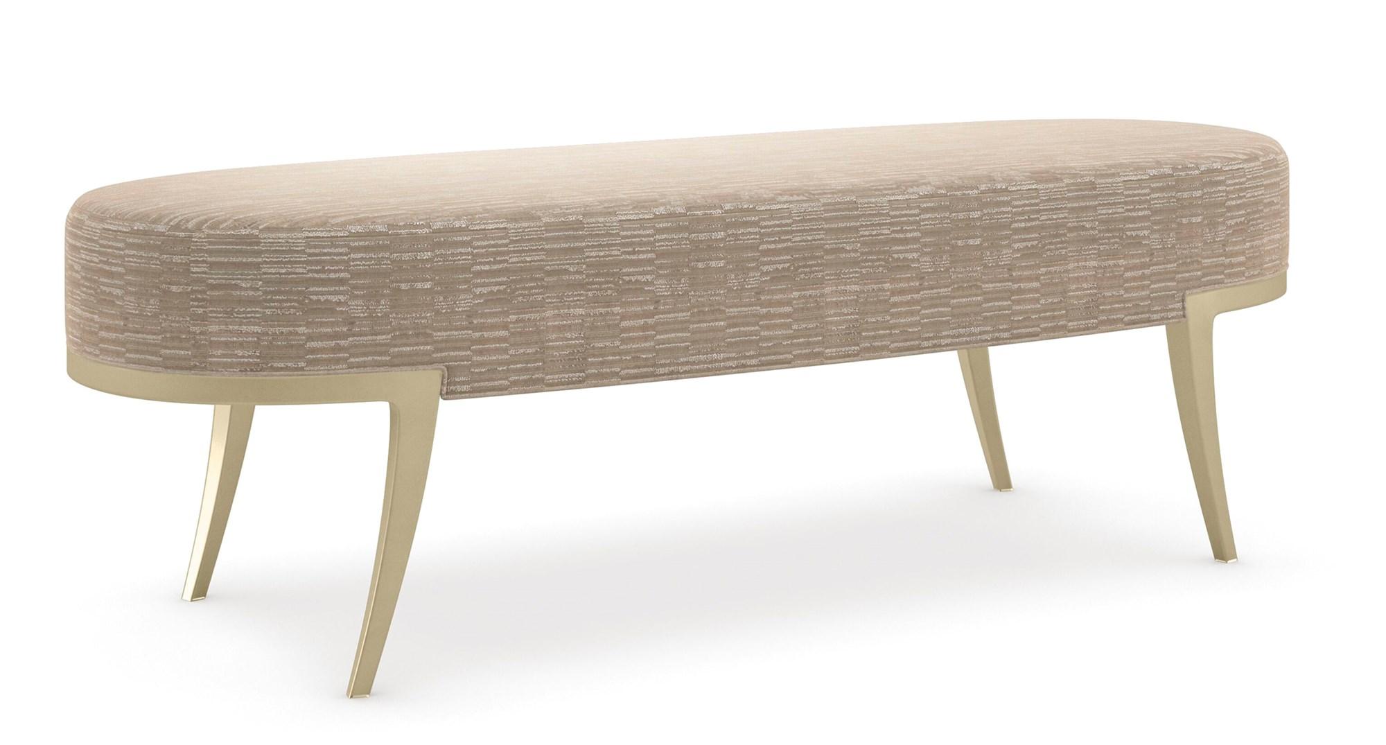 Contemporary Benches WAIT YOUR TURN CLA-021-084 in Cream, Gold 