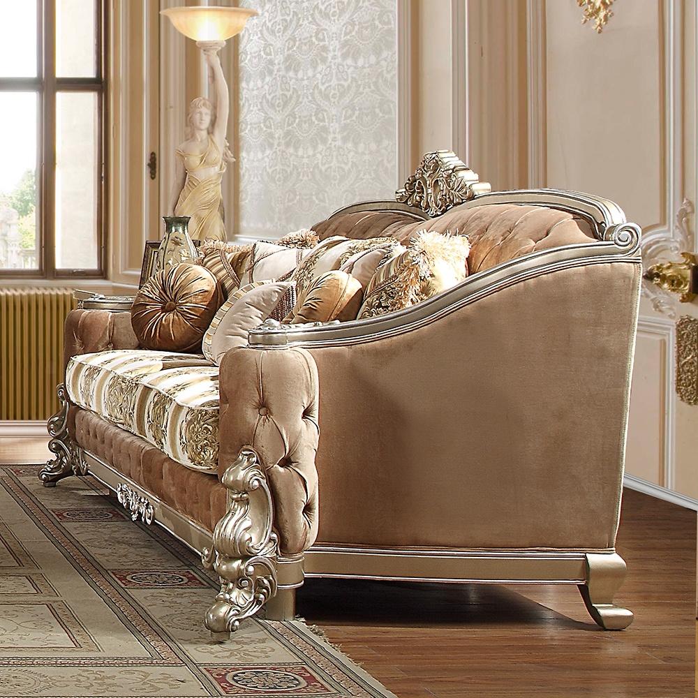 

                    
Homey Design Furniture HD-820 Sofa and Loveseat Beige/Silver Fabric Purchase 
