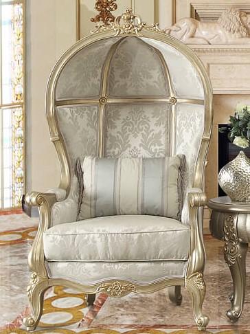 

    
Champagne Silver Finish Chair Traditional Classic Homey Design HD-01
