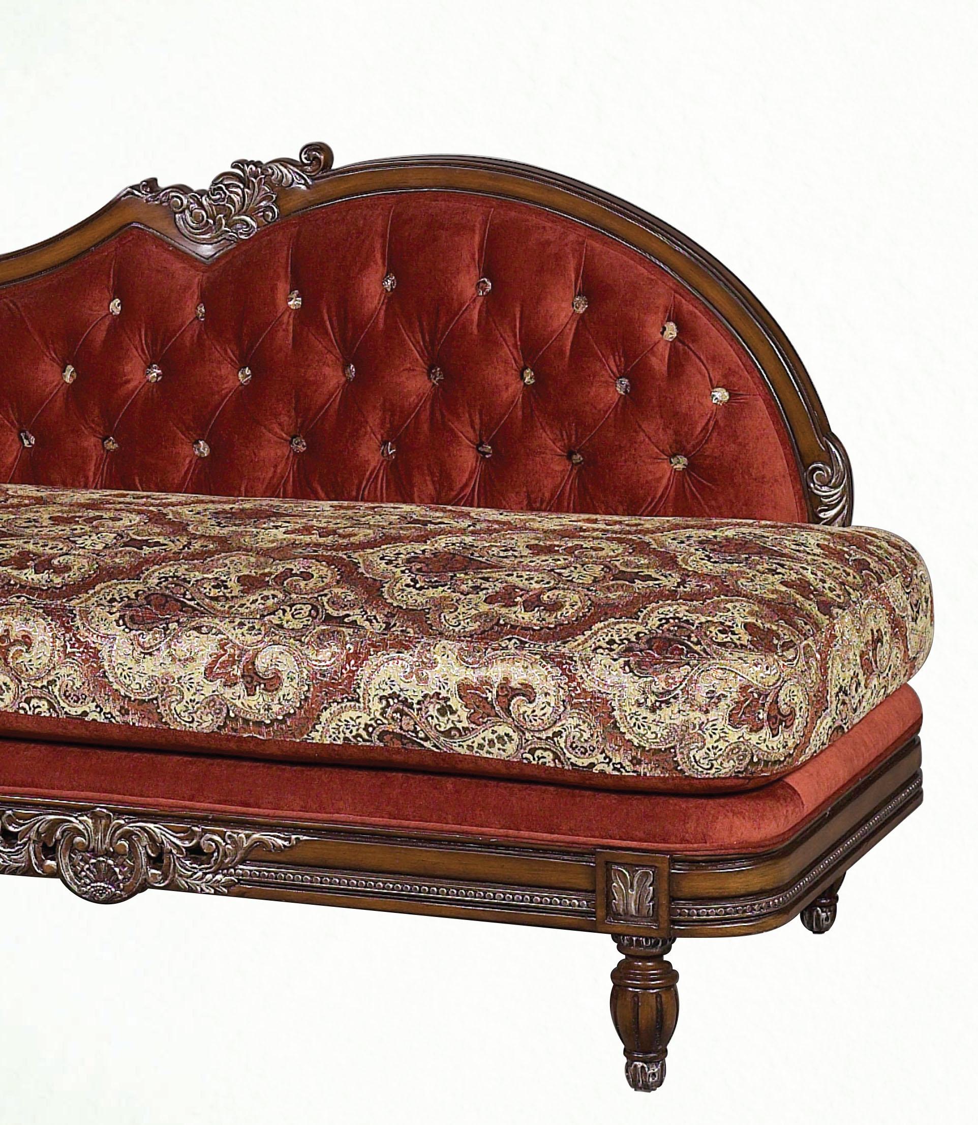 

                    
Benetti Furniture Anabella Chaise Lounge Walnut Velvet Purchase 
