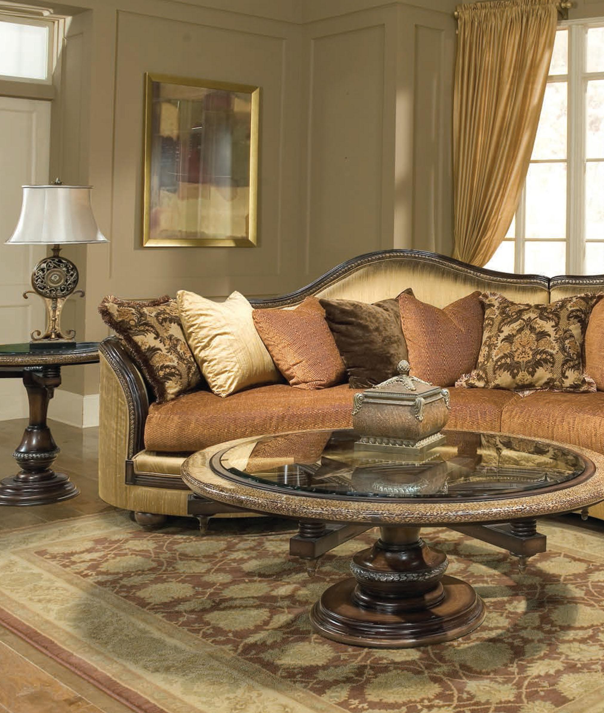 

    
Luxury Golden Beige Silk Chenile Sectional Sofa Dark Brown Wood Benetti's Ancona
