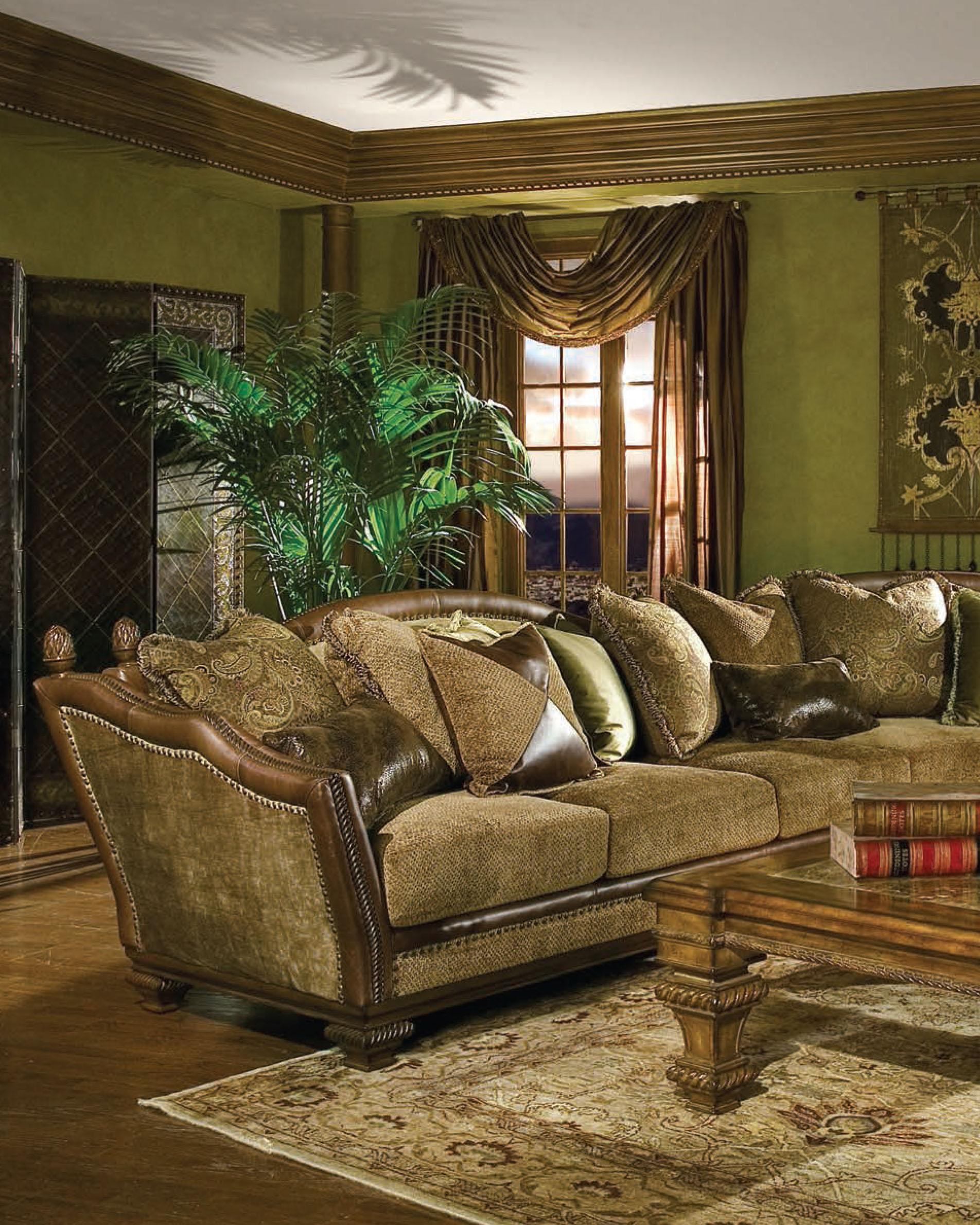 

    
Benetti's Cordicella Luxury Sectional Sofa Set Walnut Finish Wood Trim Classic 11916
