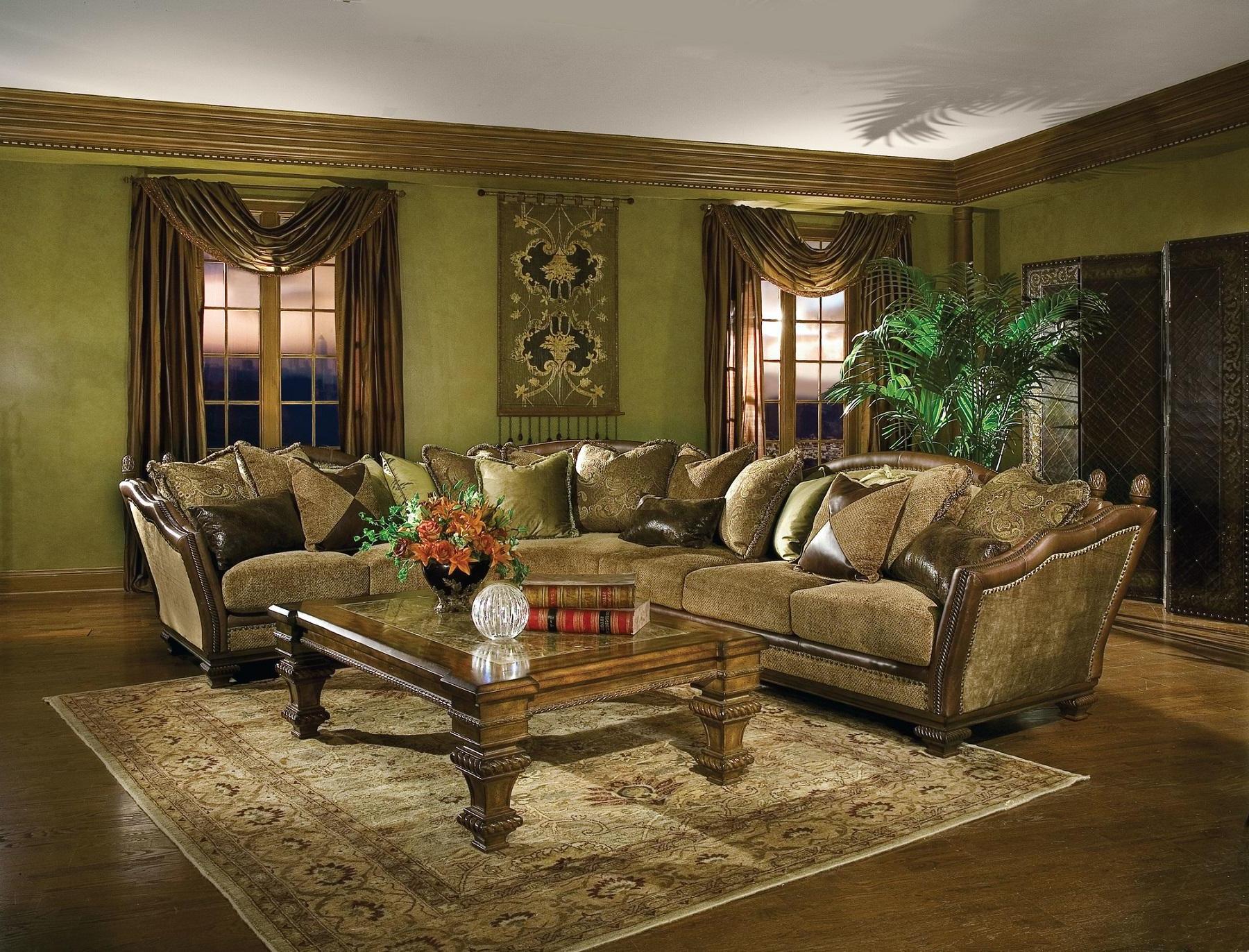 

    
Benetti's Cordicella Luxury Sectional Sofa Set Walnut Finish Wood Trim Classic 11917
