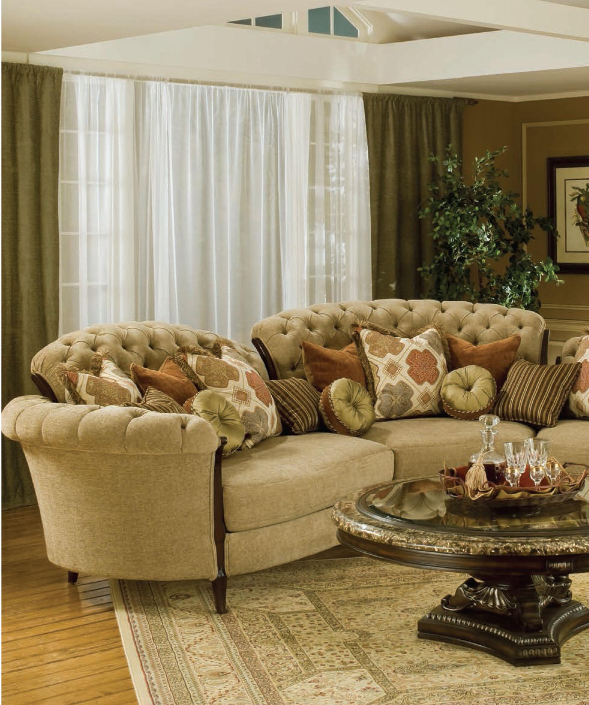 

    
Luxury Tufted Beige Chenille Sectional Sofa Benetti's Elena Classic Traditional
