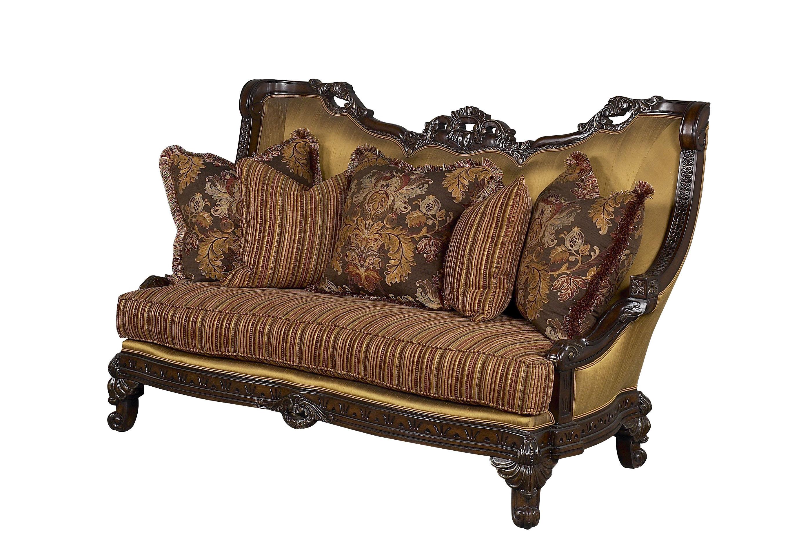 

                    
Benetti Furniture Firenza Dark BR Loveseat Gold/Dark Brown/Golden Brown Chenille Purchase 
