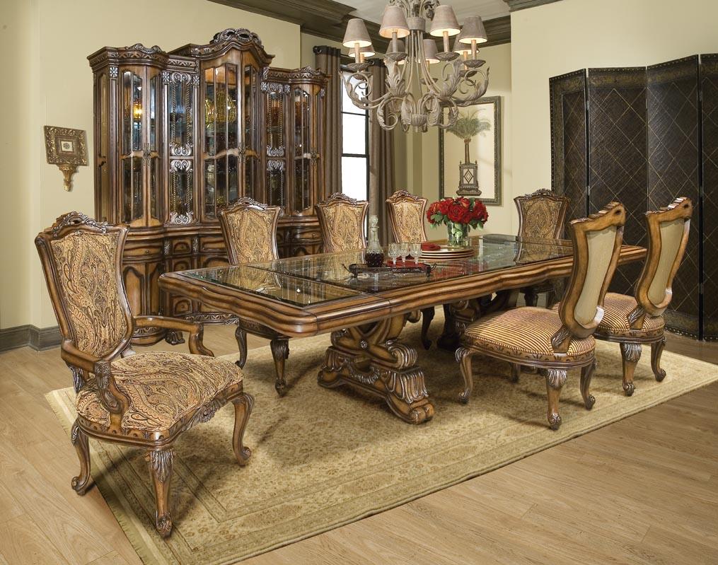 

                    
Buy Luxury Walnut Dining Room Set 9P Table w/Extension Benetti's Firenza Traditional

