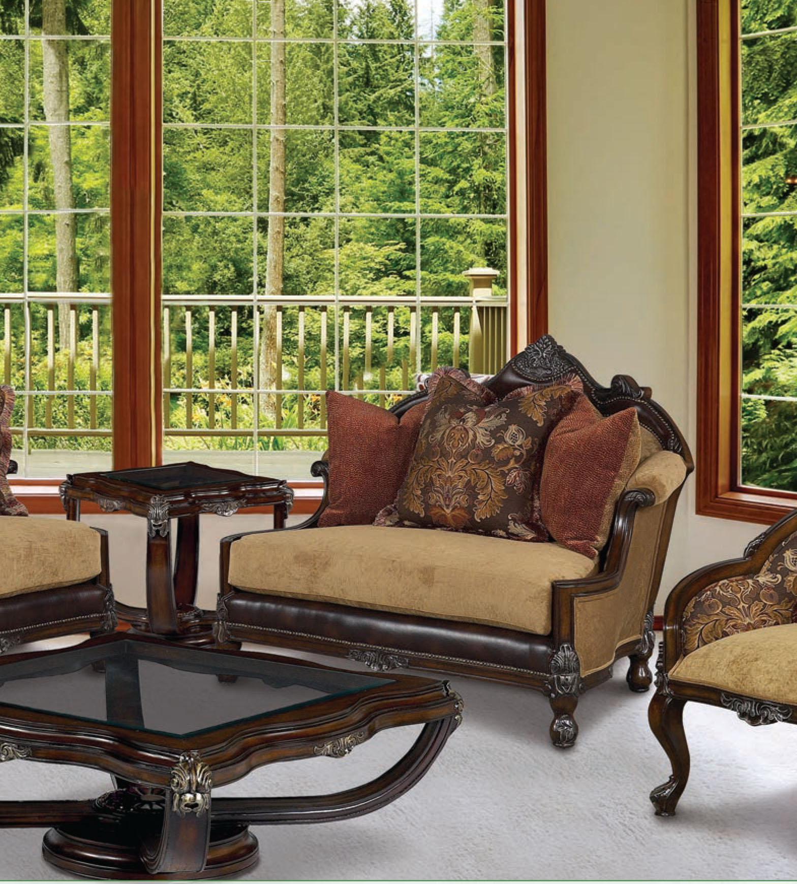 

    
Benetti's Francesca Luxury Golden Brown Silk Chenille Chair and a Half Wood Trim
