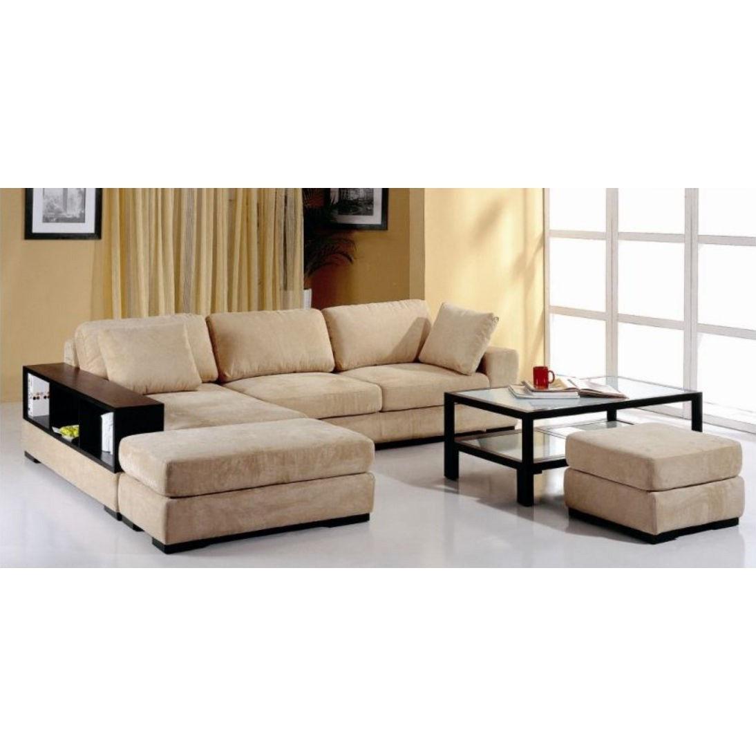 Modern Sectional Sofa Telus BH-TELUS-BEI-LEFT in Beige Fabric
