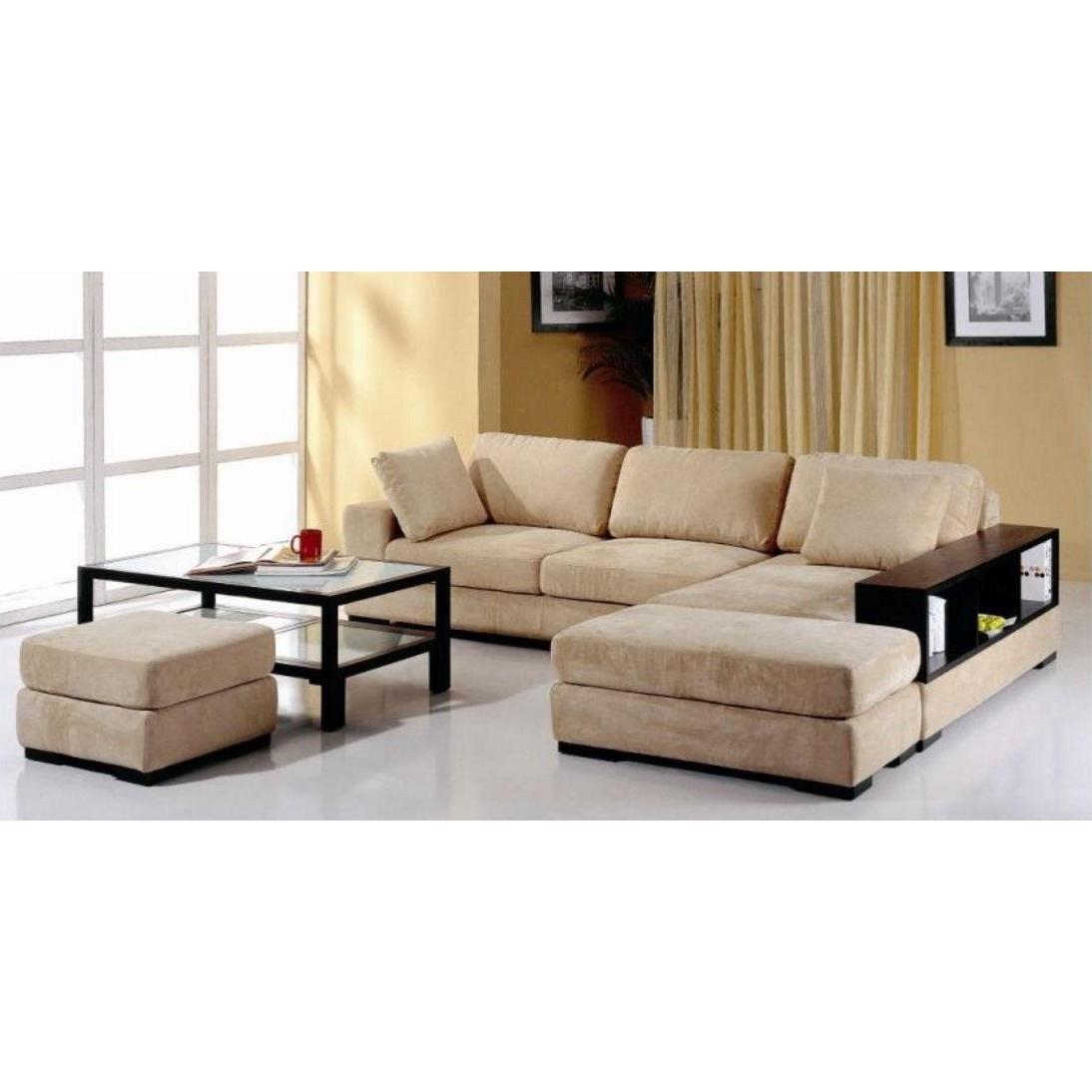 Modern Sectional Sofa Telus BH-TELUS-BEI-RIGHT in Beige Fabric