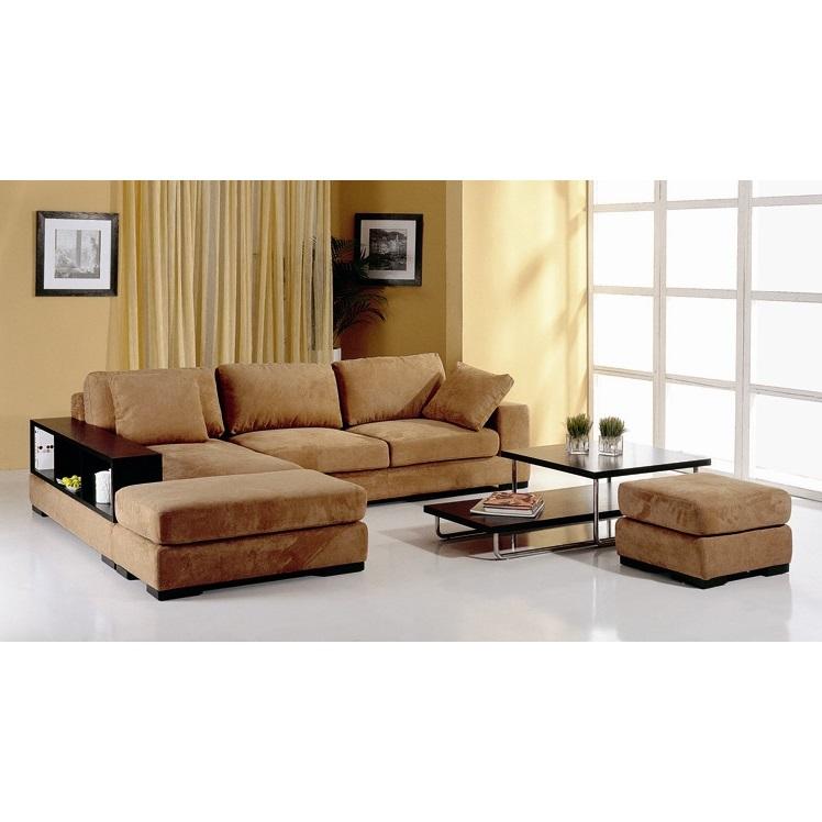 Modern Sectional Sofa Telus BH Telus-Brown-Left in Brown Fabric