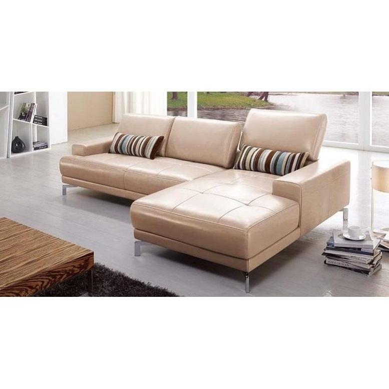 Contemporary Sectional Sofa Urban BH-Taupe-Urban-Right in Taupe Leather