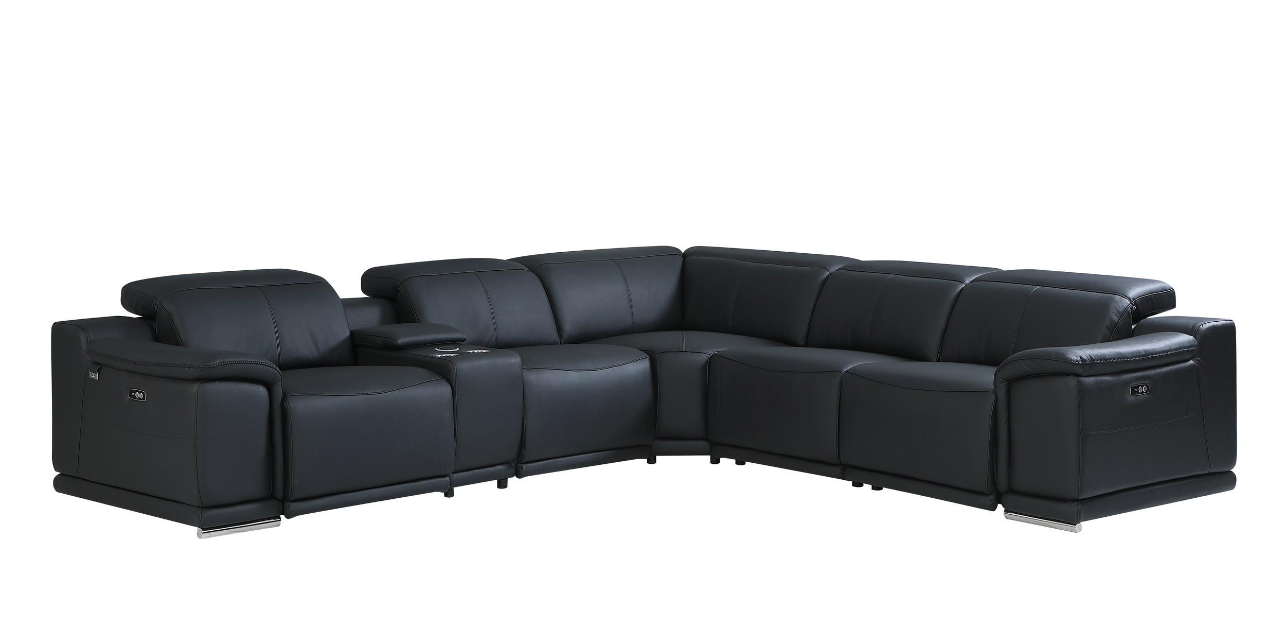 

    
Global United 9762 Reclining Sectional Black 9762-BLACK-3PWR-6PC
