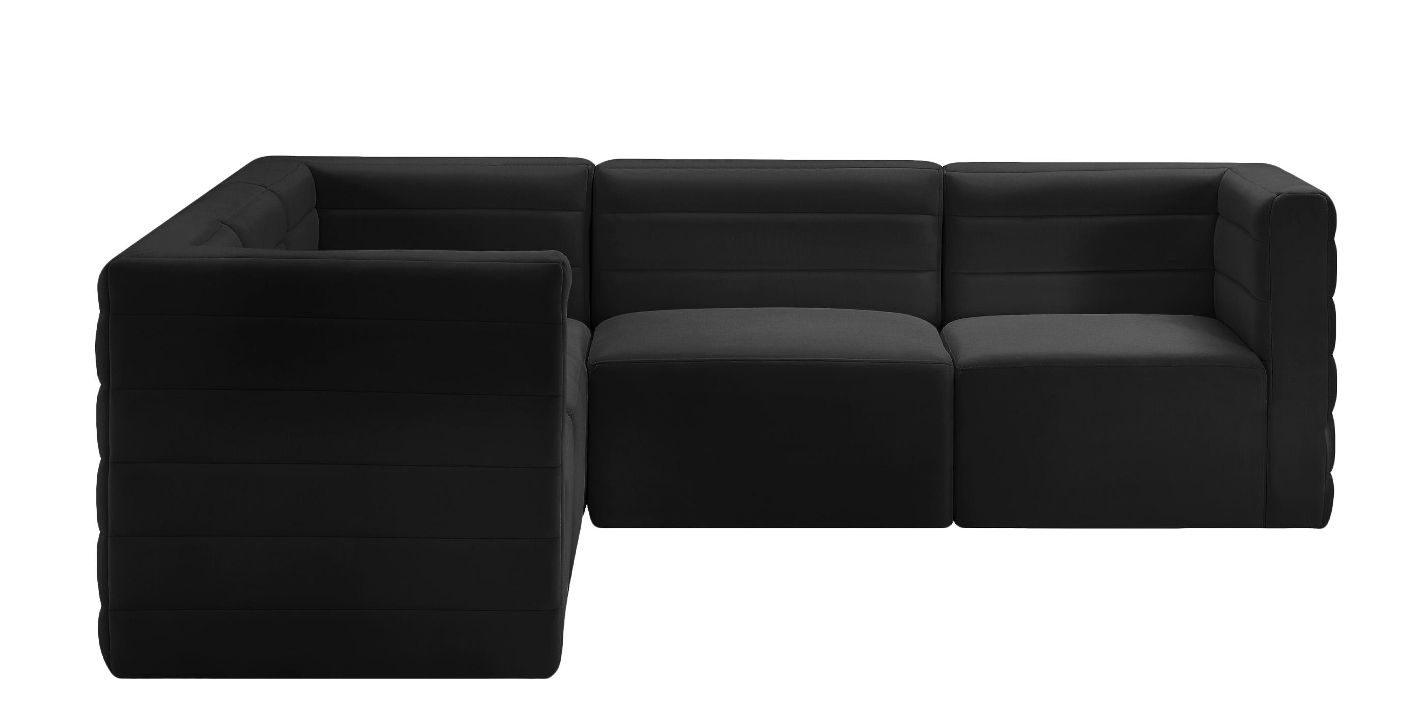 

        
Meridian Furniture Quincy 677Black-Sec5C Modular Sectional Sofa Black Velvet 94308261669
