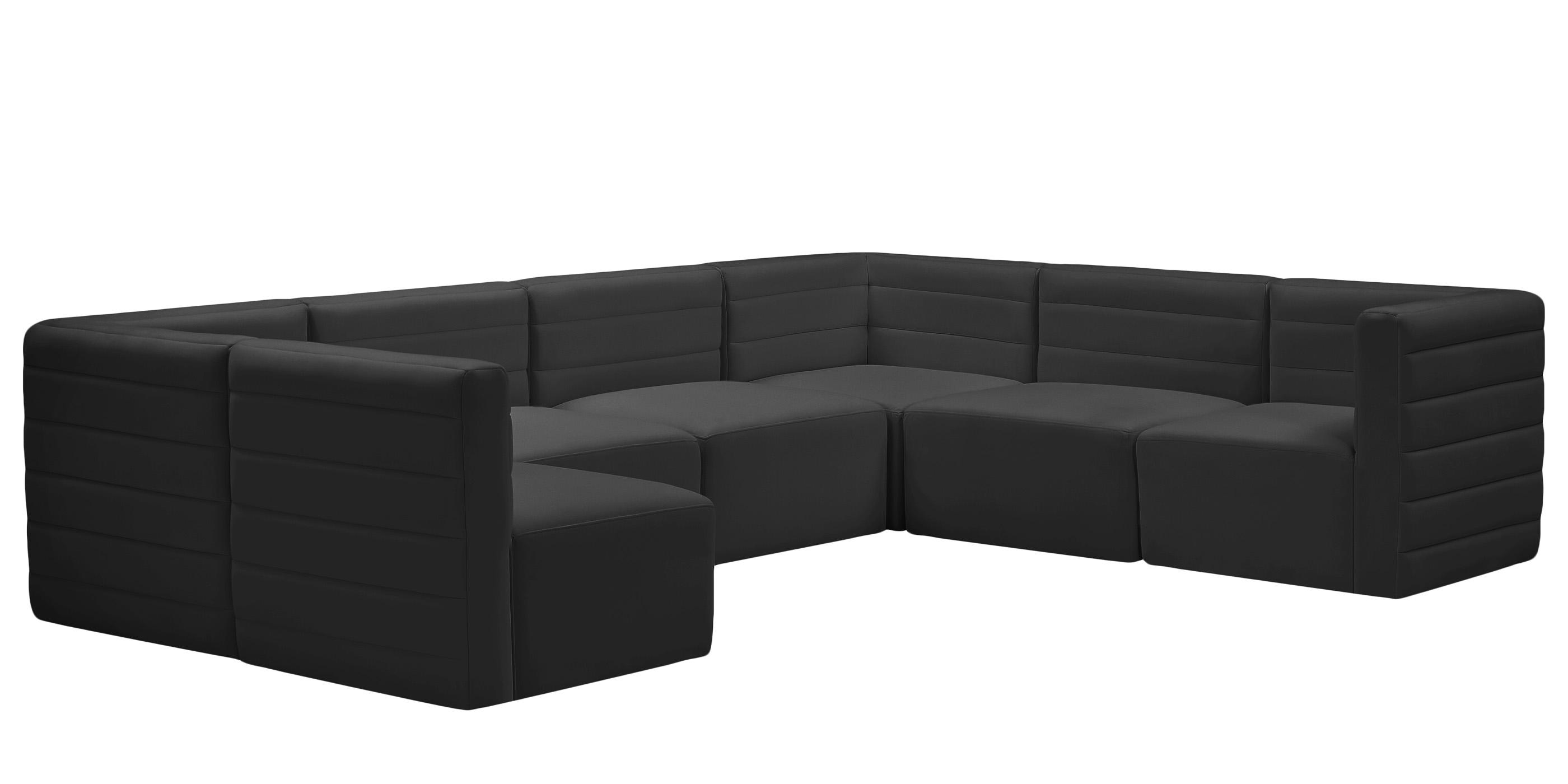 

        
Meridian Furniture Quincy 677Black-Sec7A Modular Sectional Sofa Black Velvet 94308261690

