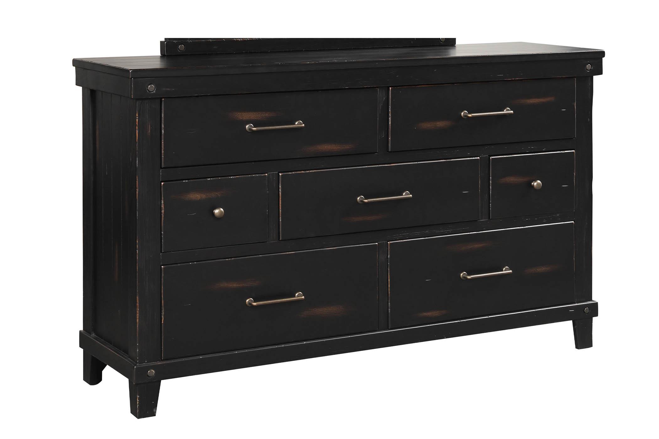 Classic, Transitional Dresser SPRUCE CREEK 1708-130 1708-130 in Black 