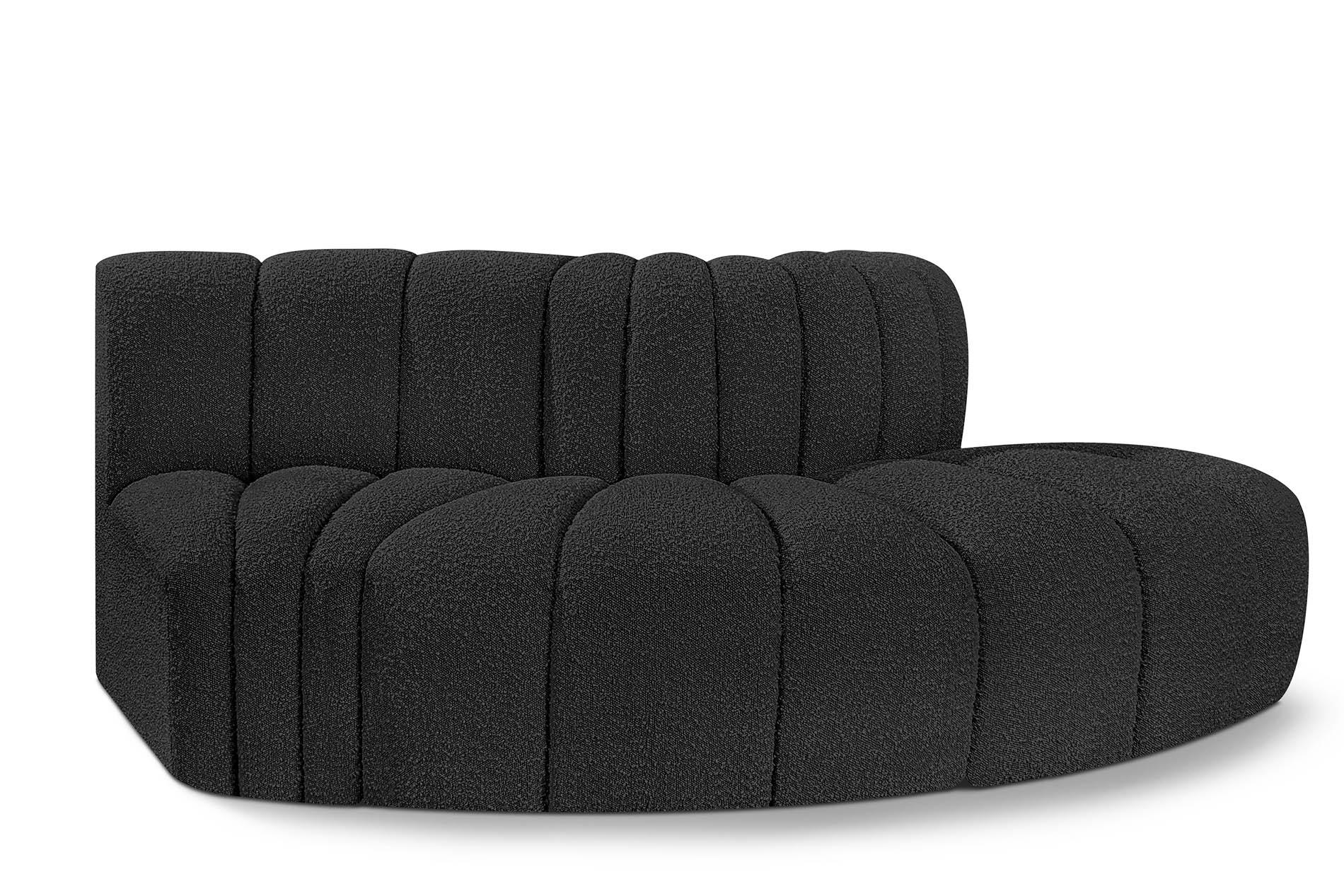 Contemporary, Modern Modular Sectional Sofa ARC 102Black-S3E 102Black-S3E in Black 