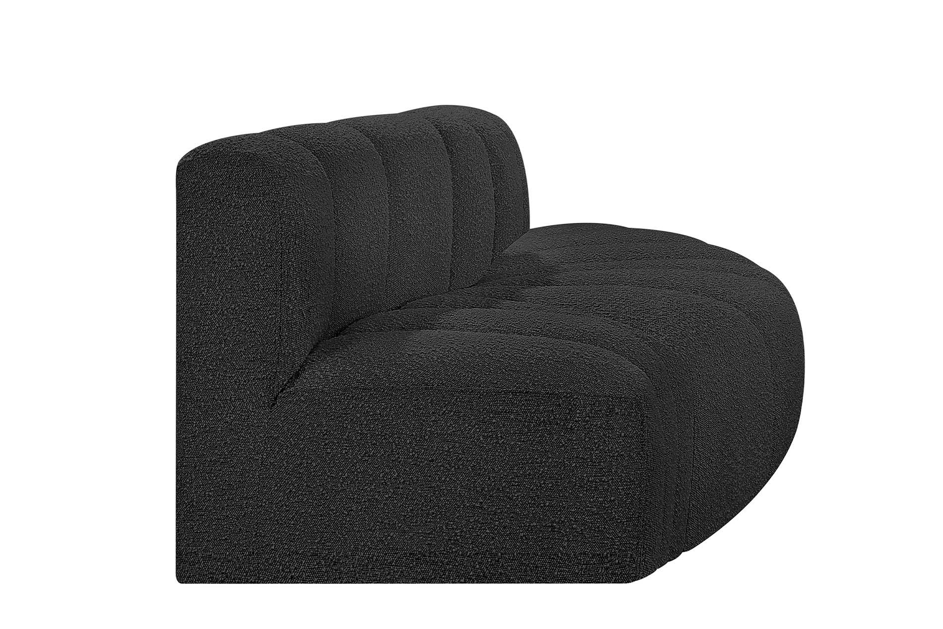 

        
Meridian Furniture ARC 102Black-S3E Modular Sectional Sofa Black Boucle 094308297217
